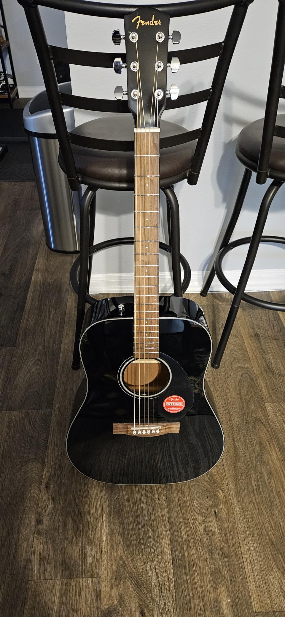 Fender CD-60S Dreadnought Acoustic Guitar, All-Mahogany, 2-Yr Warranty, Beginner acoustic guitar, rich warm tone, walnut fingerboard customer photo 1