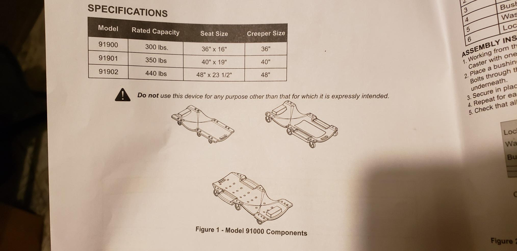 Omega 91900 Plastic Creeper, 1 Pack customer photo 2