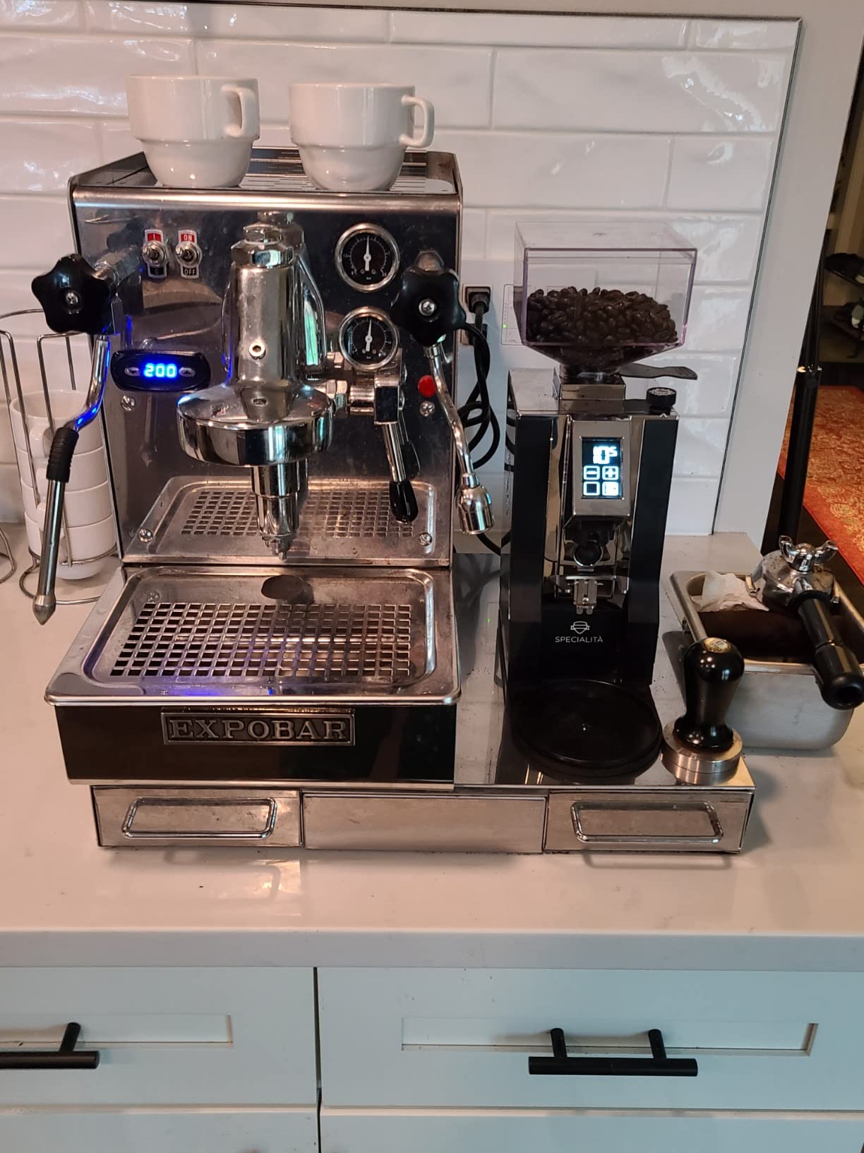 Mignon Specialita Espresso Grinder | Silent Technology | Stepless 55mm Burrs | Touchscreen Dosing | Black customer photo 1