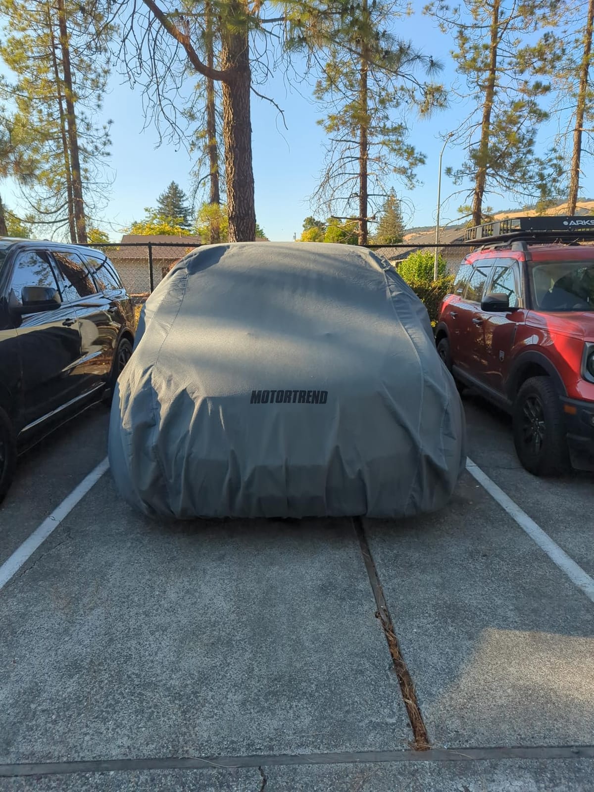 Motor Trend 4-Layer 4-Season Auto Cover - Waterproof Outdoor UV Protection for Heavy Duty Use, Full Car Cover for Vans, SUVs, Crossovers up to 210