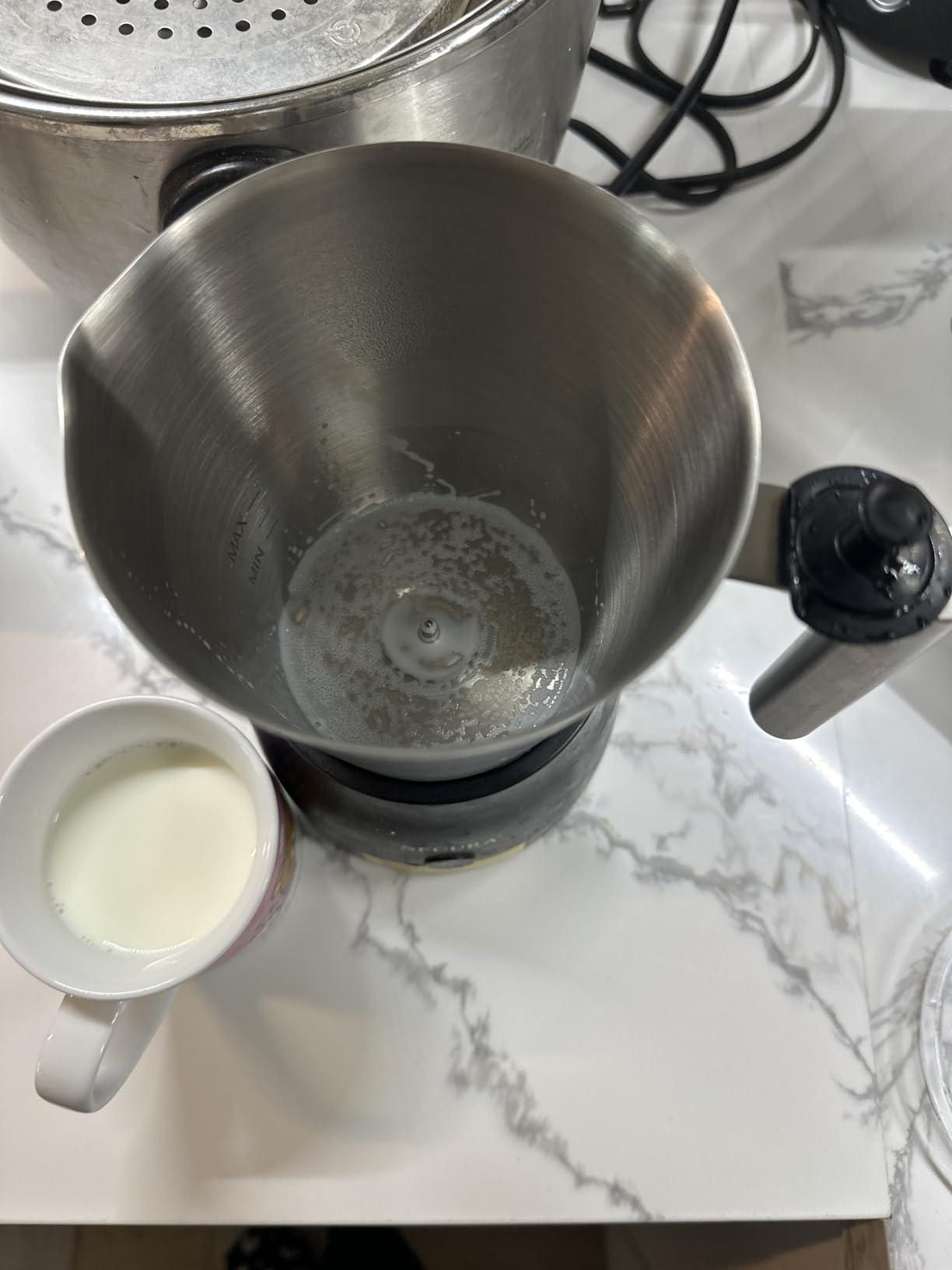 Secura Electric Milk Frother, 17oz Stainless Steel Hot & Cold Foam Maker | 304 Stainless Steel Jug, Teflon-Free & BPA-Free Design, Dishwasher-Safe, 4-in-1 Foam Maker, Create Latte, Hot Chocolate customer photo 1