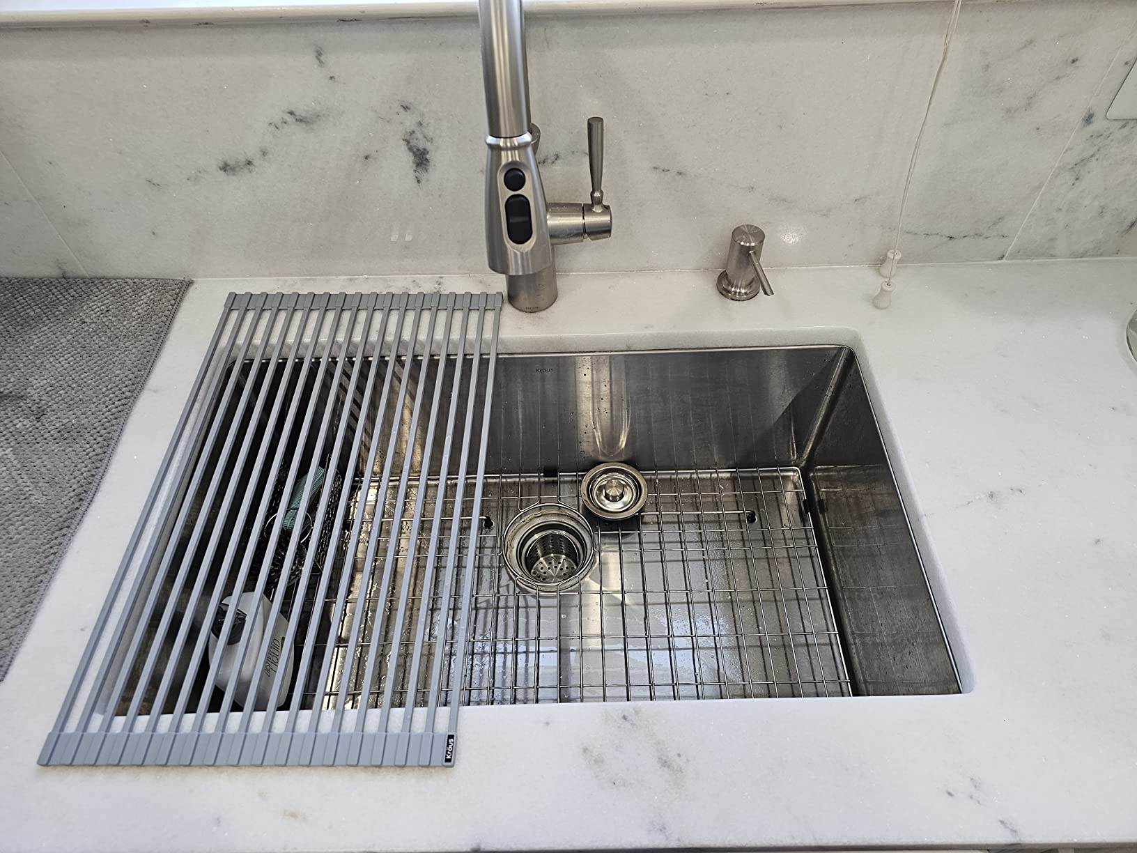 KRAUS Standart Pro 14-inch Undermount Single Bowl 16 Gauge Stainless Steel Bar Kitchen Sink, KHU101-14 customer photo 2