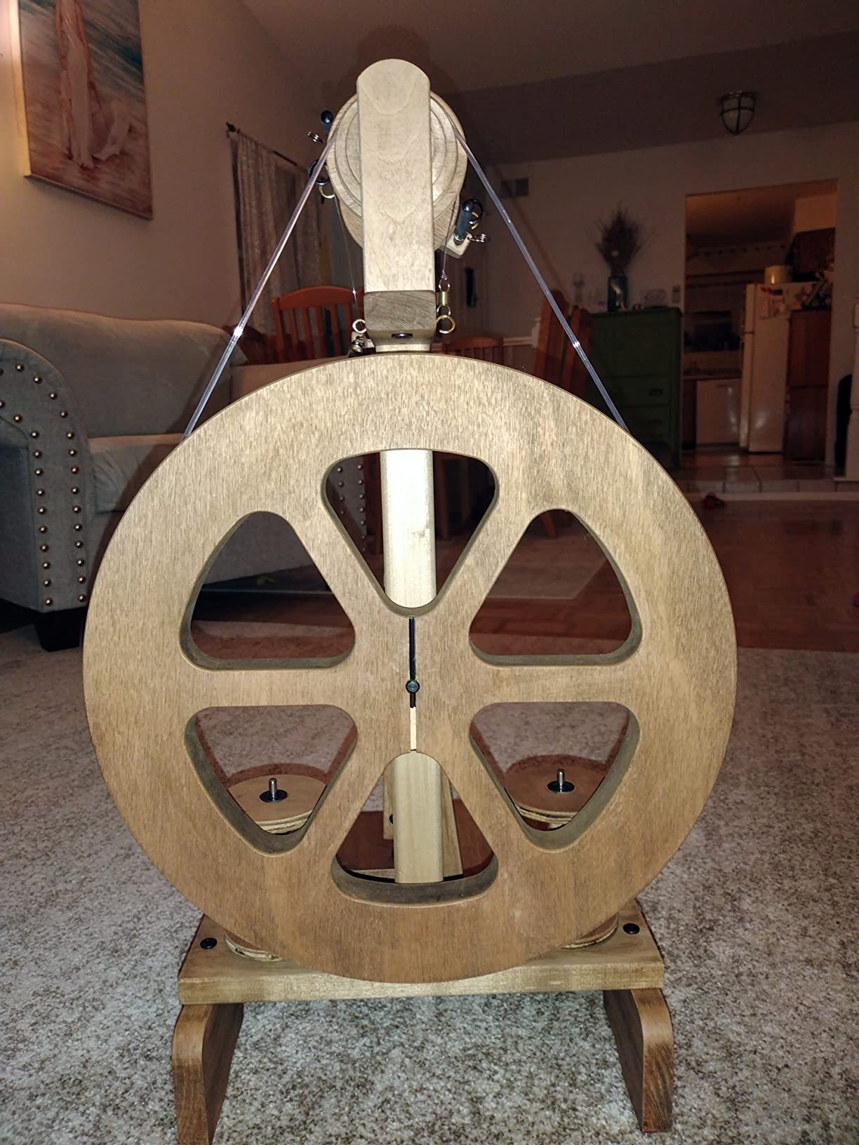 Ashford Kiwi 3 Spinning Wheel - Folding, Compact - Silver Beach Hardwood - Light Brown customer photo 1