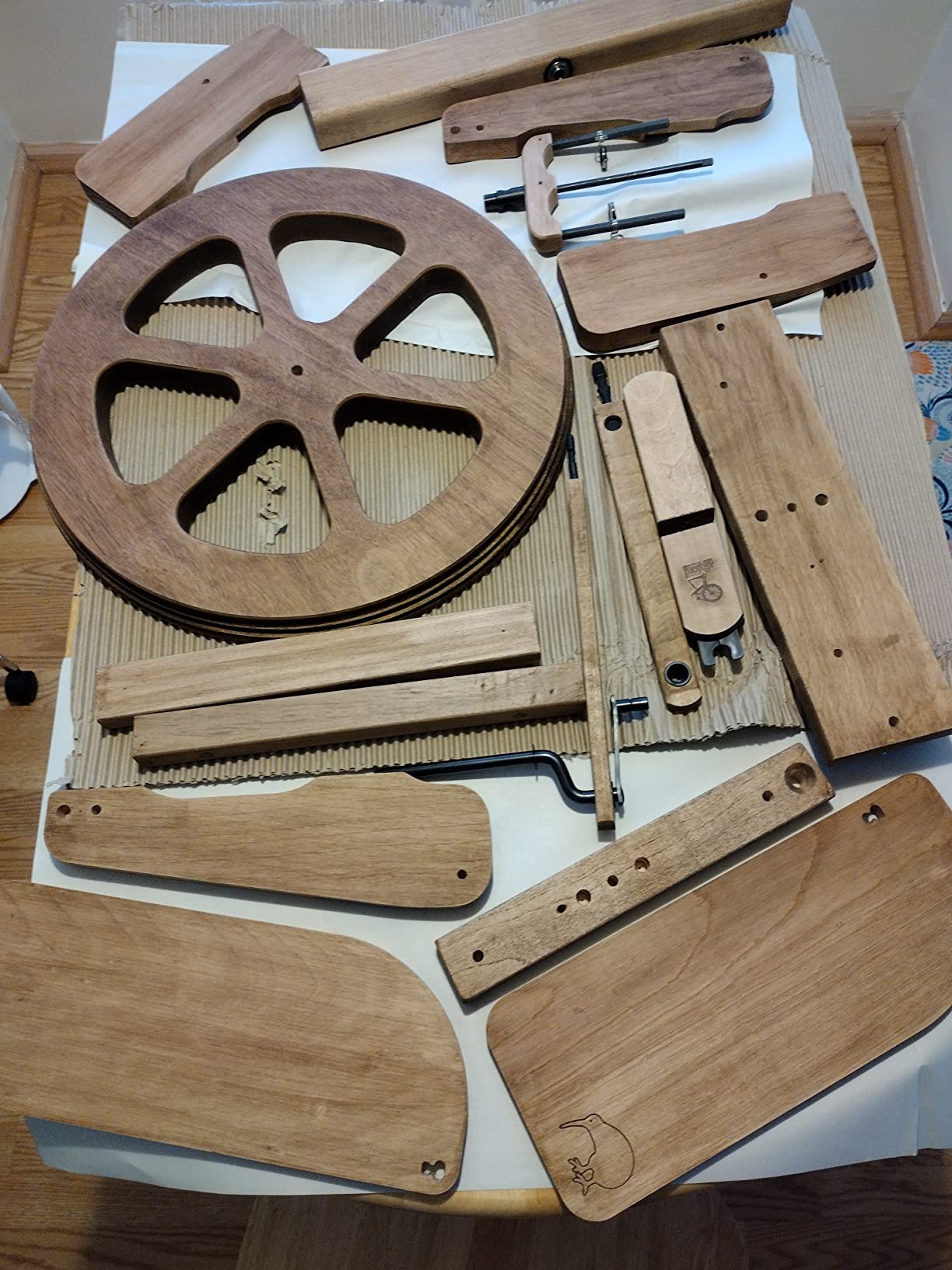 Ashford Kiwi 3 Spinning Wheel - Folding, Compact - Silver Beach Hardwood - Light Brown customer photo 2