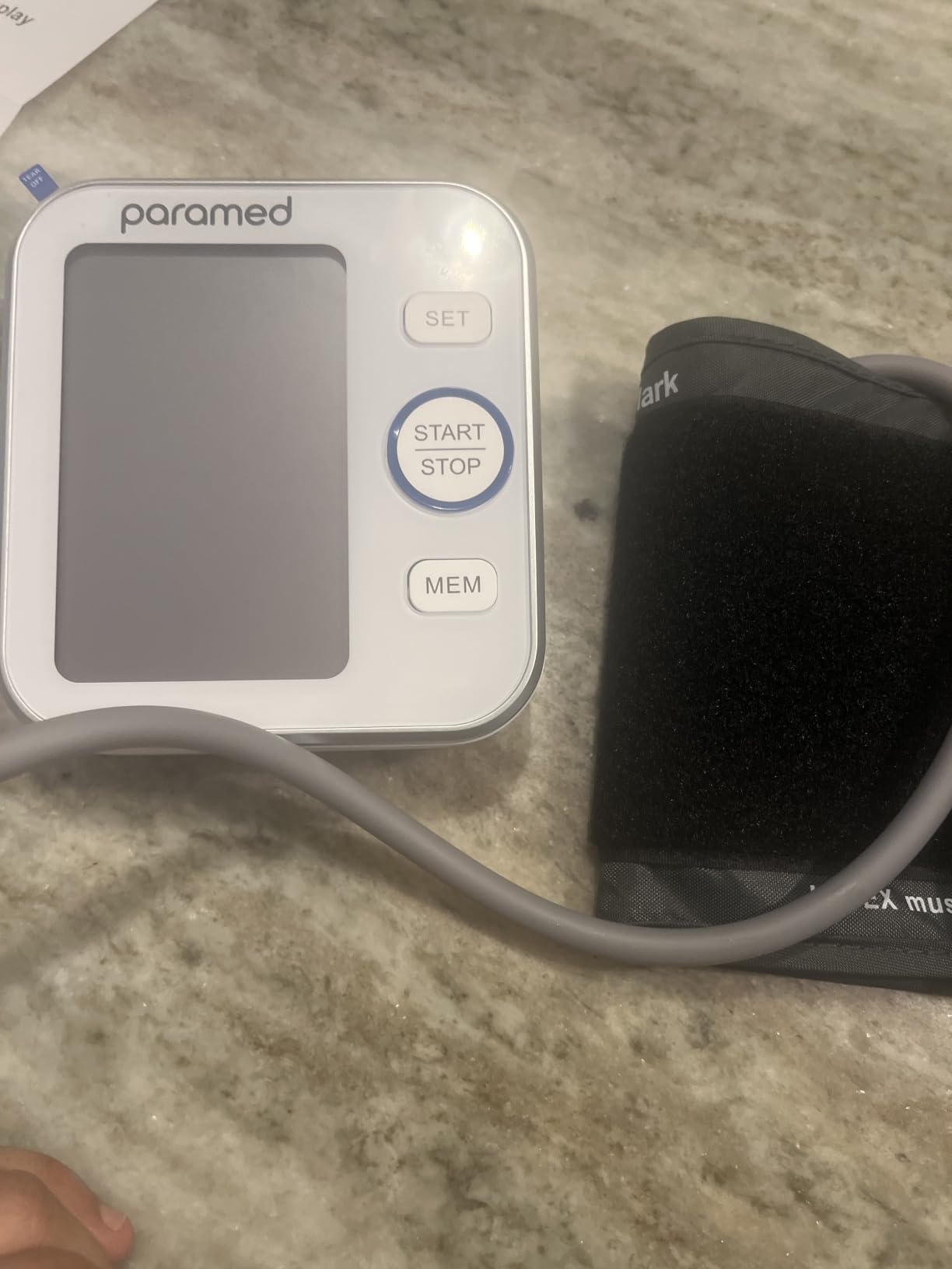 Paramed Blood Pressure Monitor - Bp Machine - Automatic Upper Arm Blood Pressure Cuff 8.7-16.5 inches - Large LCD Display 120 Sets Memory - Device Bag & Batteries Included customer photo 2