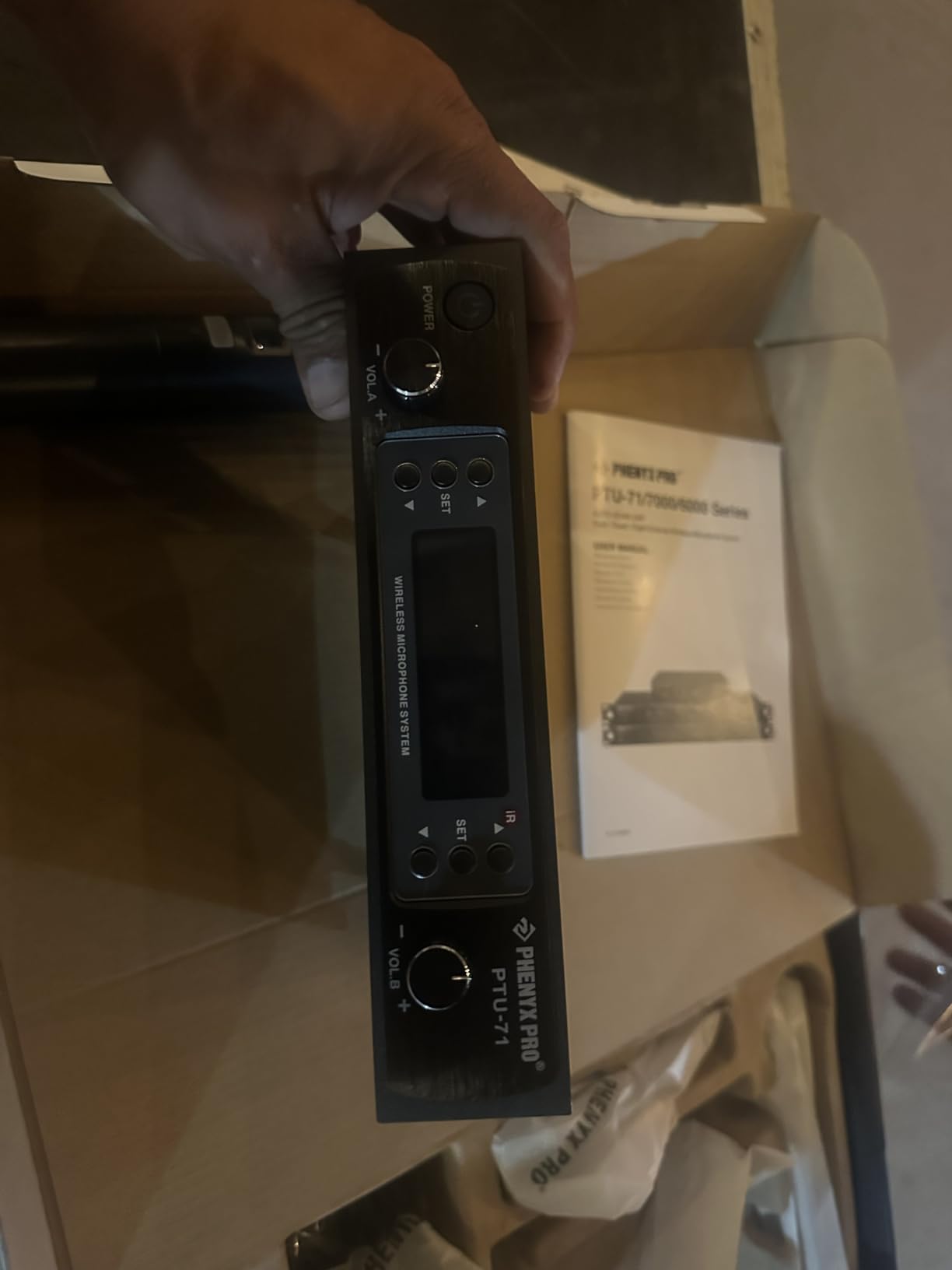 Phenyx Pro Dual UHF Auto Scan Handheld Wireless Microphone System PTU-71-2H | 2 Dynamic Mics, 2 x 100 Frequencies, 328 ft Range, Live Vocals, Karaoke Events, Worship Services customer photo 2