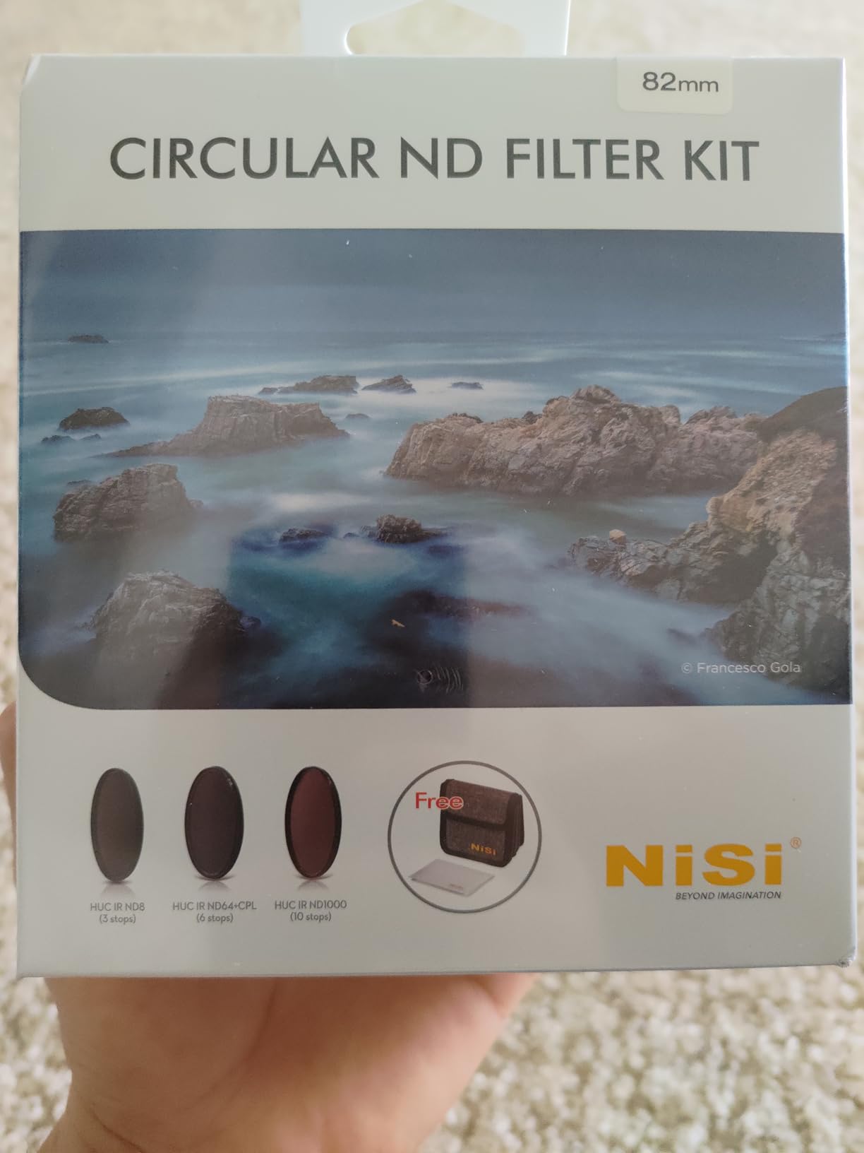 NiSi 82mm Circular ND Filter Kit, ND8 ND64+CPL ND1000 | Includes 3/6/10 Stop ND Filters, 4-Pocket Case & Cleaning Cloth for Long Exposure Photography customer photo 2
