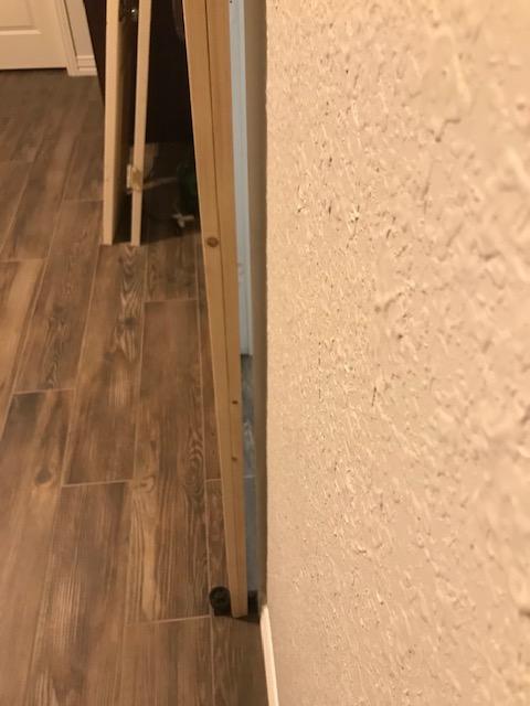SMARTSTANDARD 6 Feet Heavy Duty Sliding Barn Door Hardware Kit, 4FT - 18FT, Black, Smoothly and Quietly, Simple and Easy to Install, Fit 36