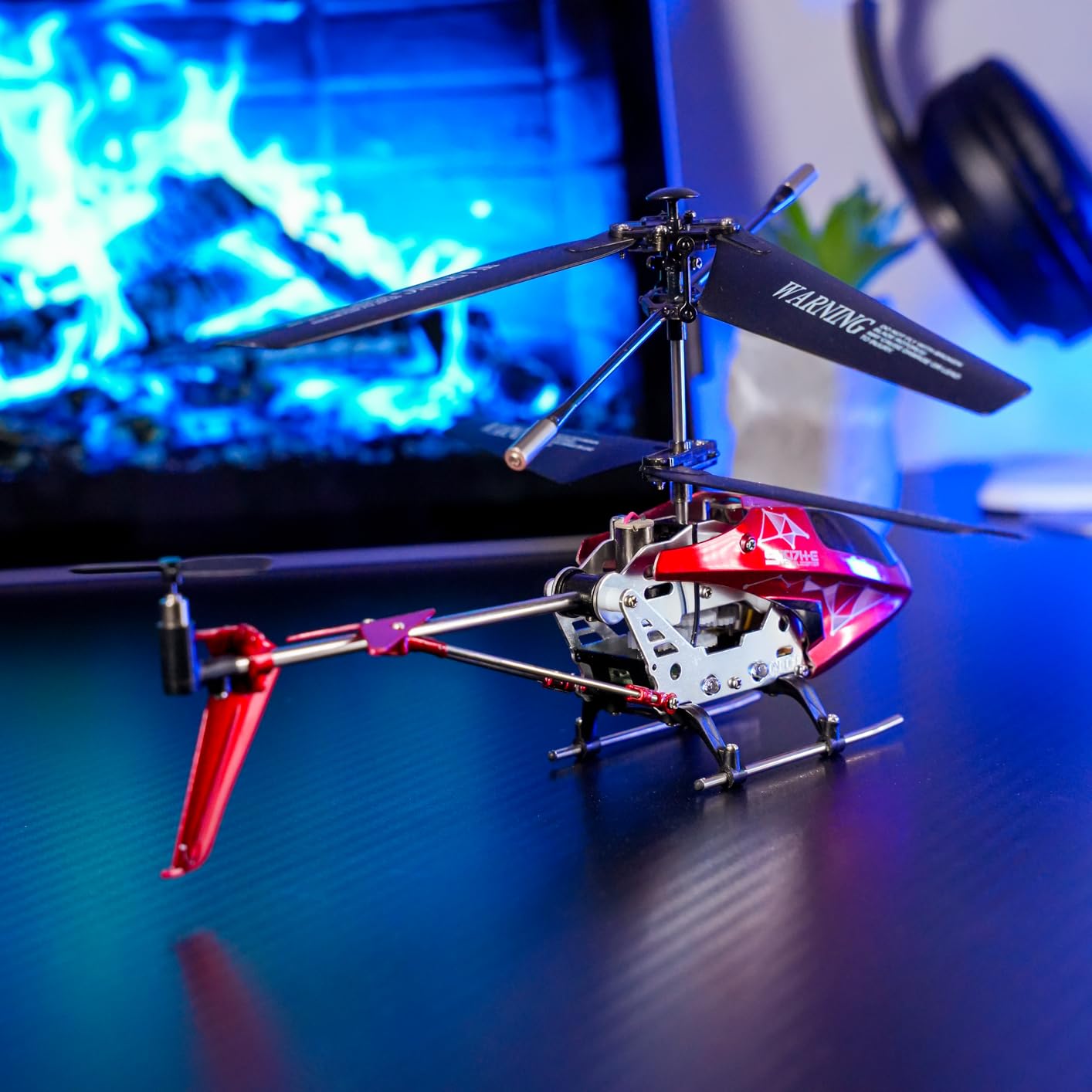 SYMA S107H-E RC Helicopter for Kids, Alloy Body, Altitude Hold, Red customer photo 1