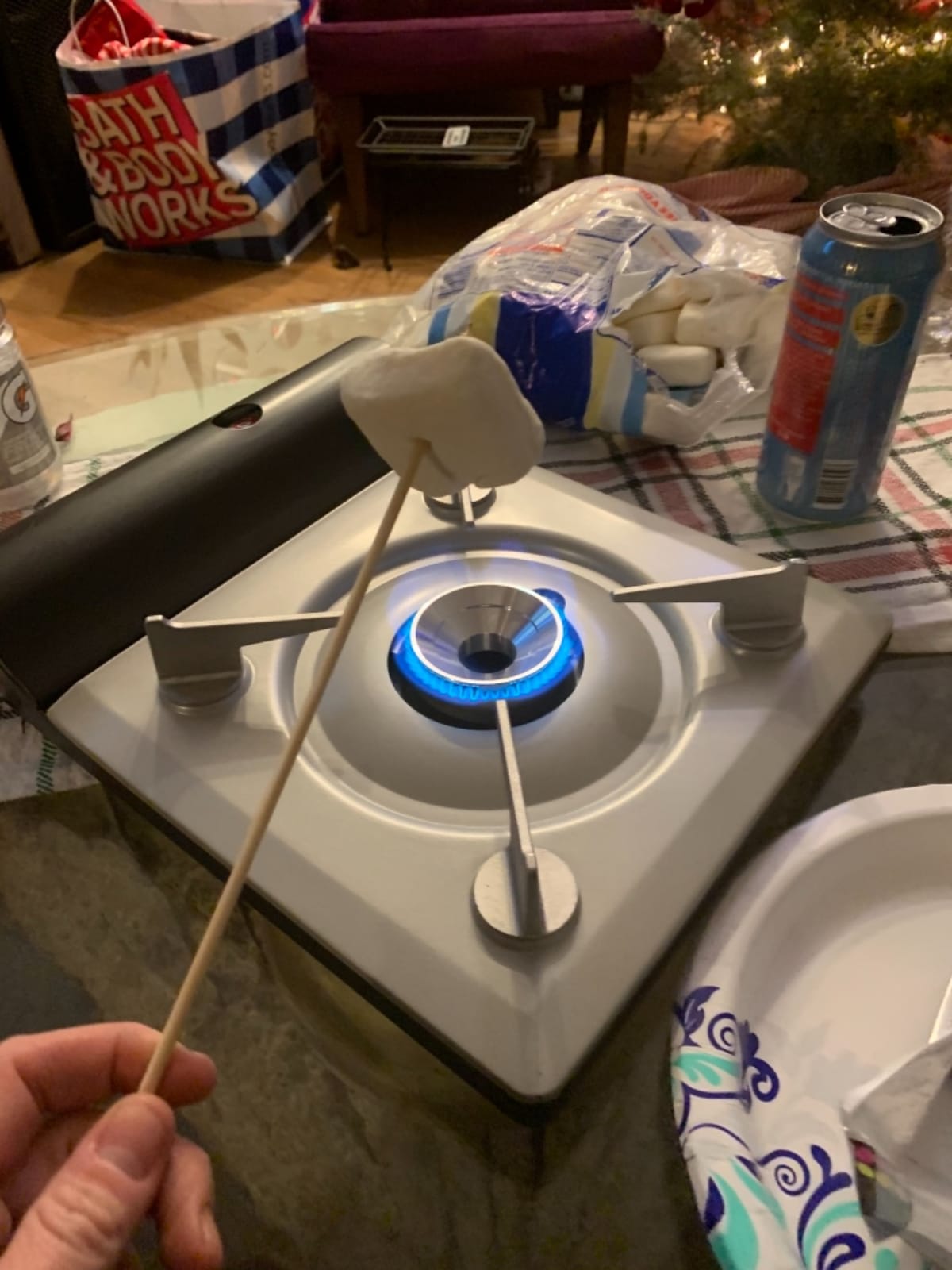 TECHEF - Stovetop Korean BBQ Non-Stick Grill Pan with Agni Portable Gas Stove Burner, Made in Korea (Grill Pan w Stove) customer photo 1