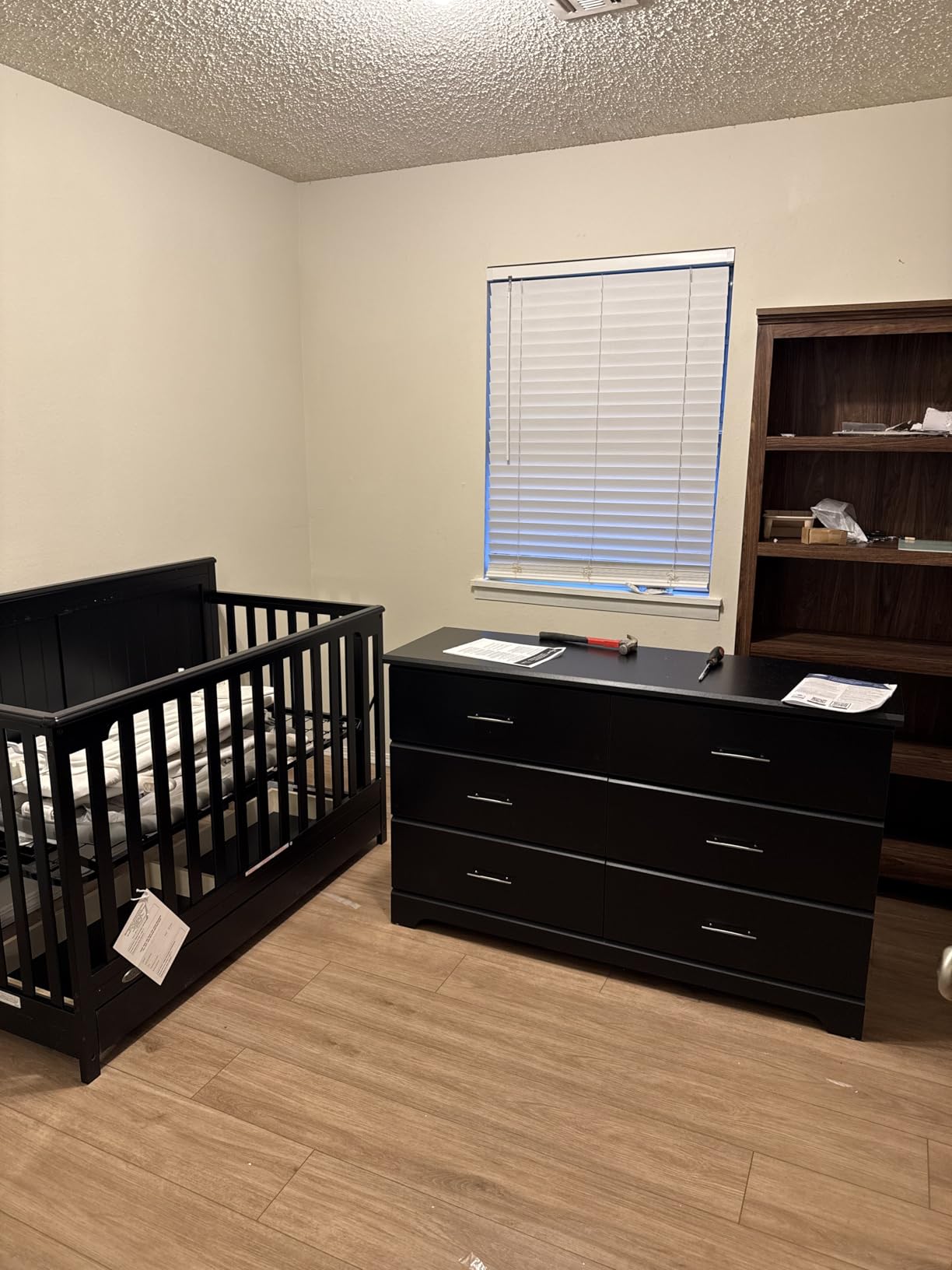 Graco Hadley 5-in-1 Convertible Crib with Drawer, White | GREENGUARD Gold Certified, Fits Standard Crib Mattress, Converts to Toddler Bed, Daybed and Full Bed, Crib with Storage customer photo 2
