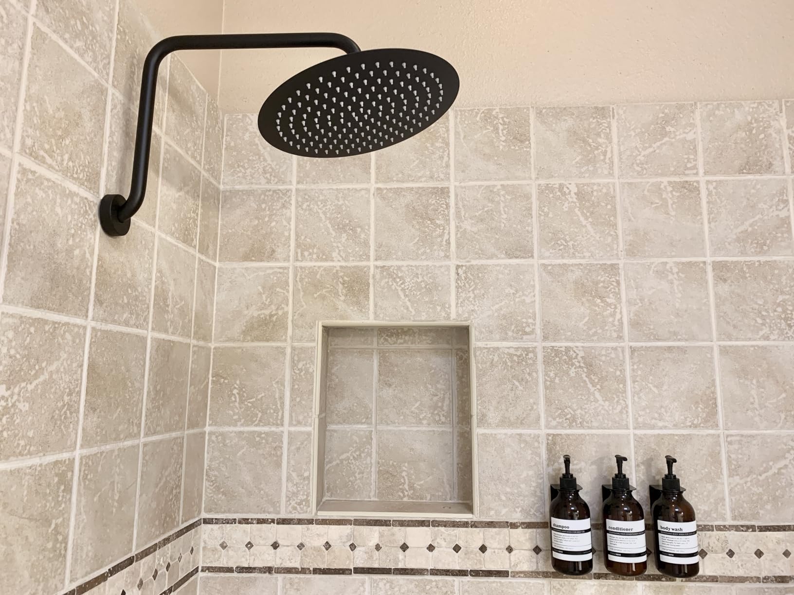 NearMoon Rain Shower Head, Ultra-Thin Design-Pressure Boosting, High Flow Stainless Steel Rainfall Head (8 Inch, Chrome Finish) customer photo 2