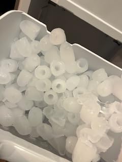 Frigidaire Countertop Portable, 26 lb per Day Nugget Ice Maker Machine (Red Stainless Steel) customer photo 1