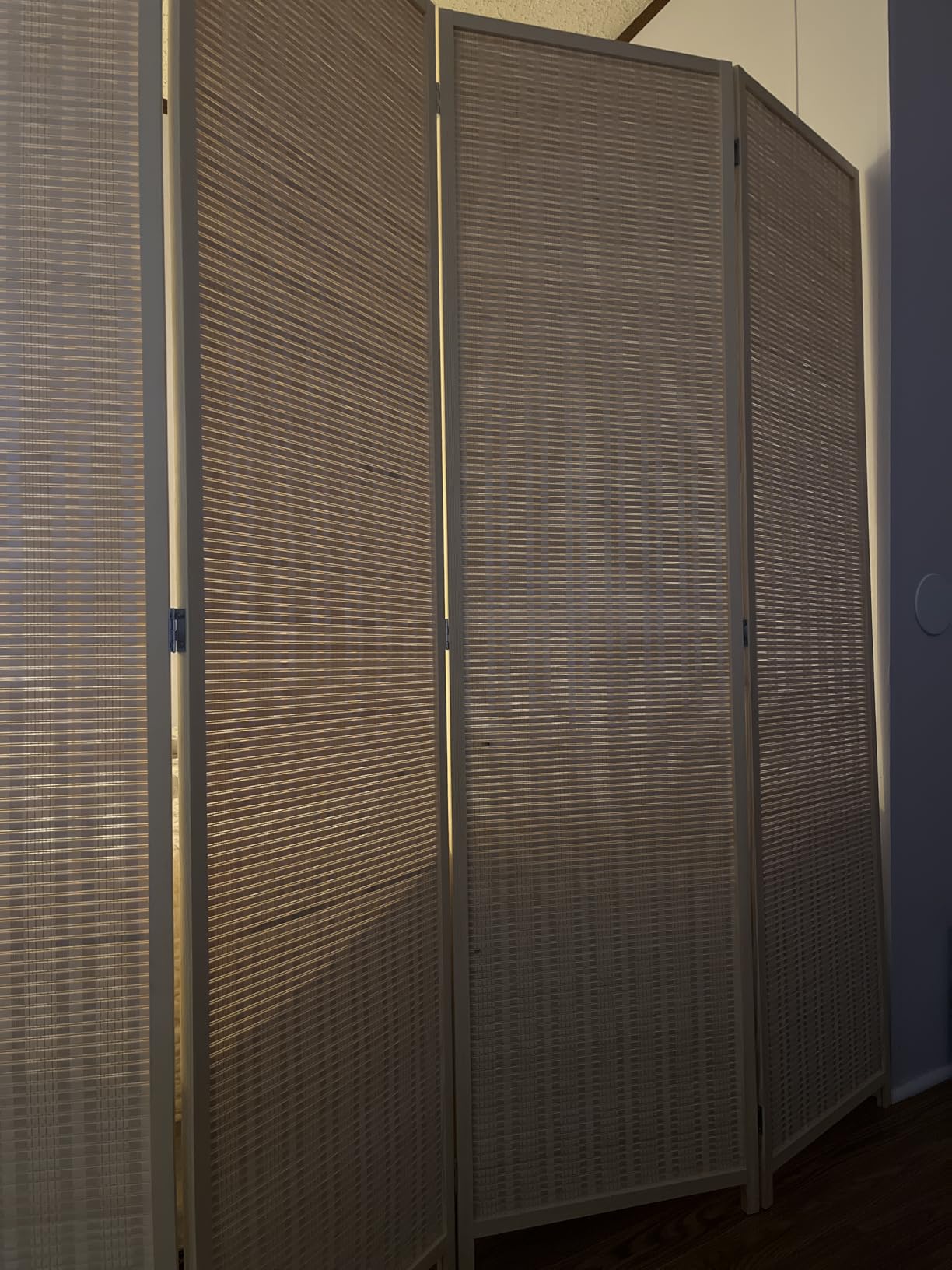 JOSTYLE Room Divider 4 Panel Folding Privacy Screen, Woven Bamboo, Wooden | 6 ft. Tall, Extra Wide, Japanese style, Freestanding partition wall, Room Separator, No assembly, Bedroom, office 71