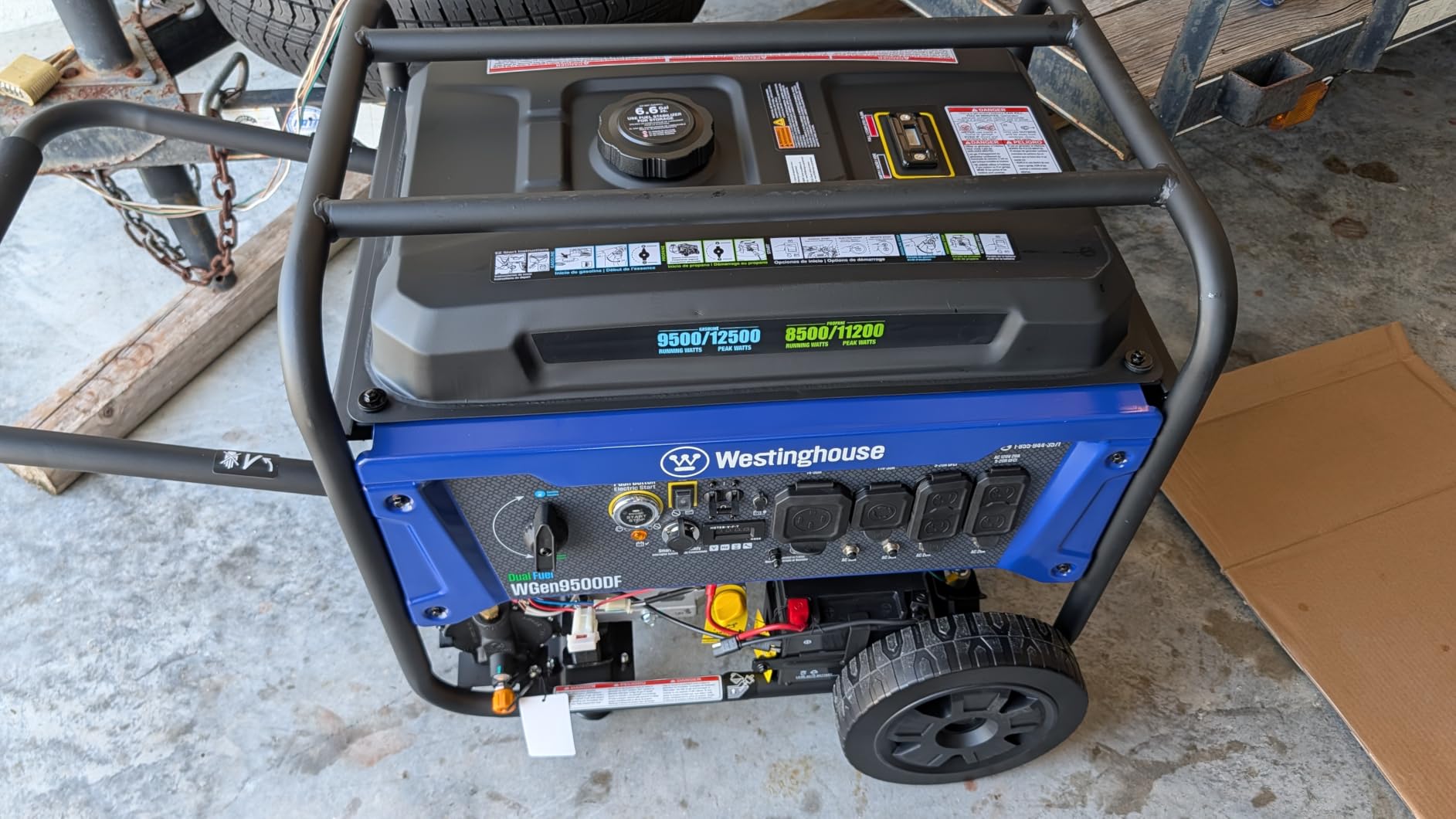 Westinghouse 12500 Watt Dual Fuel Home Backup Portable Generator, Remote Electric Start, Transfer Switch Ready, Gas and Propane Powered customer photo 2