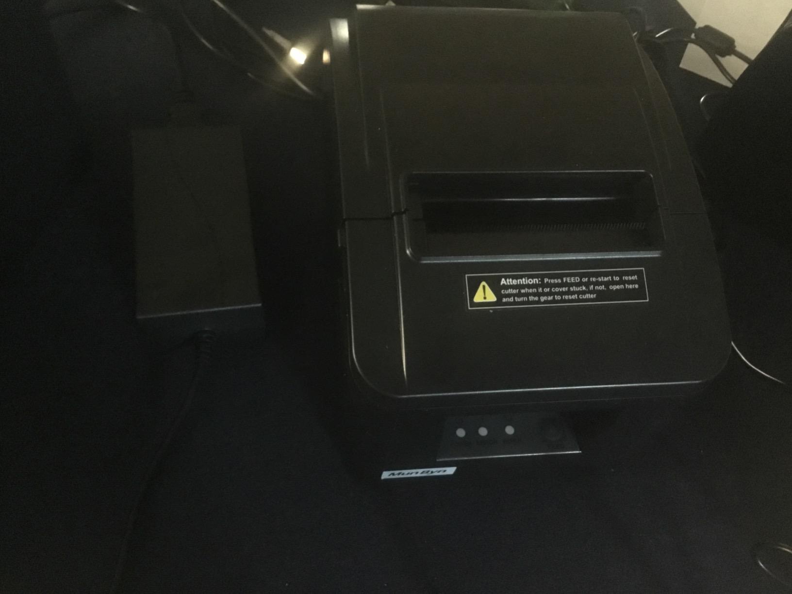 MUNBYN 80mm USB Thermal Receipt Printer P098, POS Printer with Auto Cutter | ESC POS command support for Windows and Mac with auto cutter, USB interface only and does not support Square customer photo 2