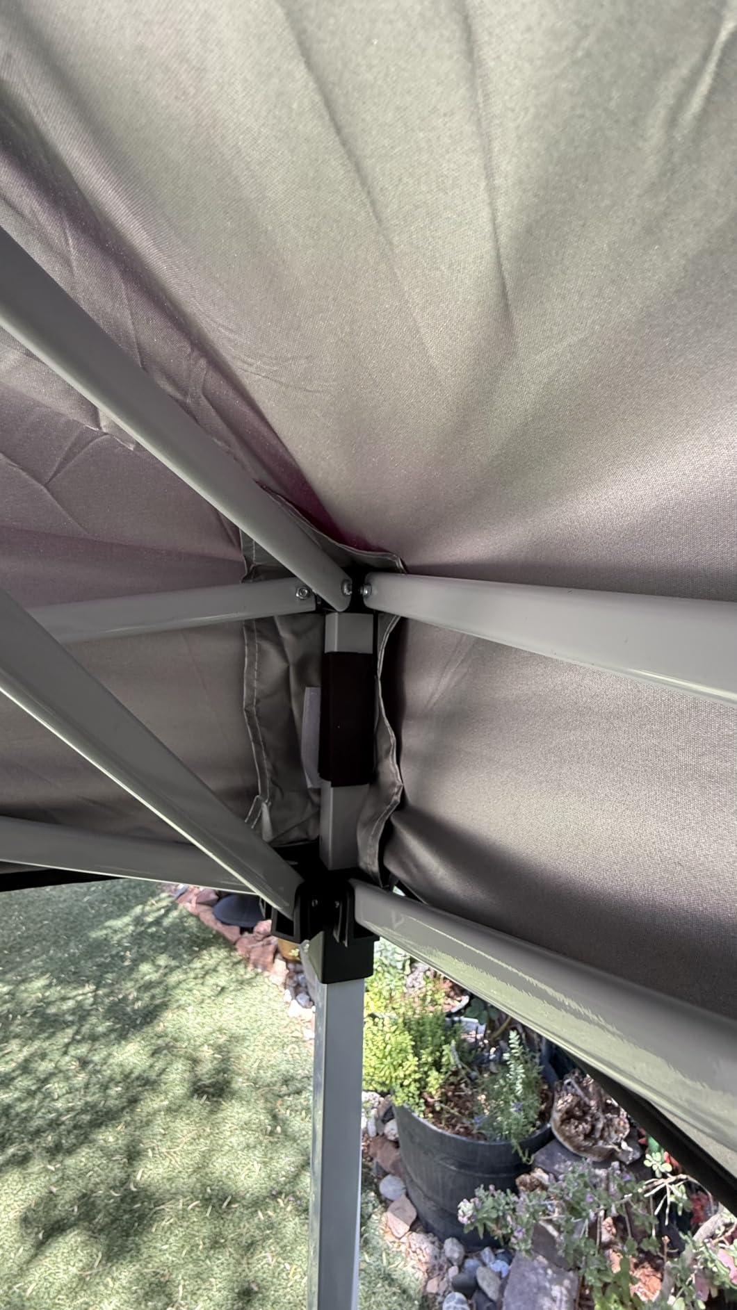 MASTERCANOPY 10x10 Durable Pop Up Canopy Tent with Roller Bag, White | One Person Setup, Outdoor Portable Canopy Instant Shelter, Vented Top, 4 Sandbags, 4 Ropes, 8 Stakes, Beach/Camping/Market customer photo 2
