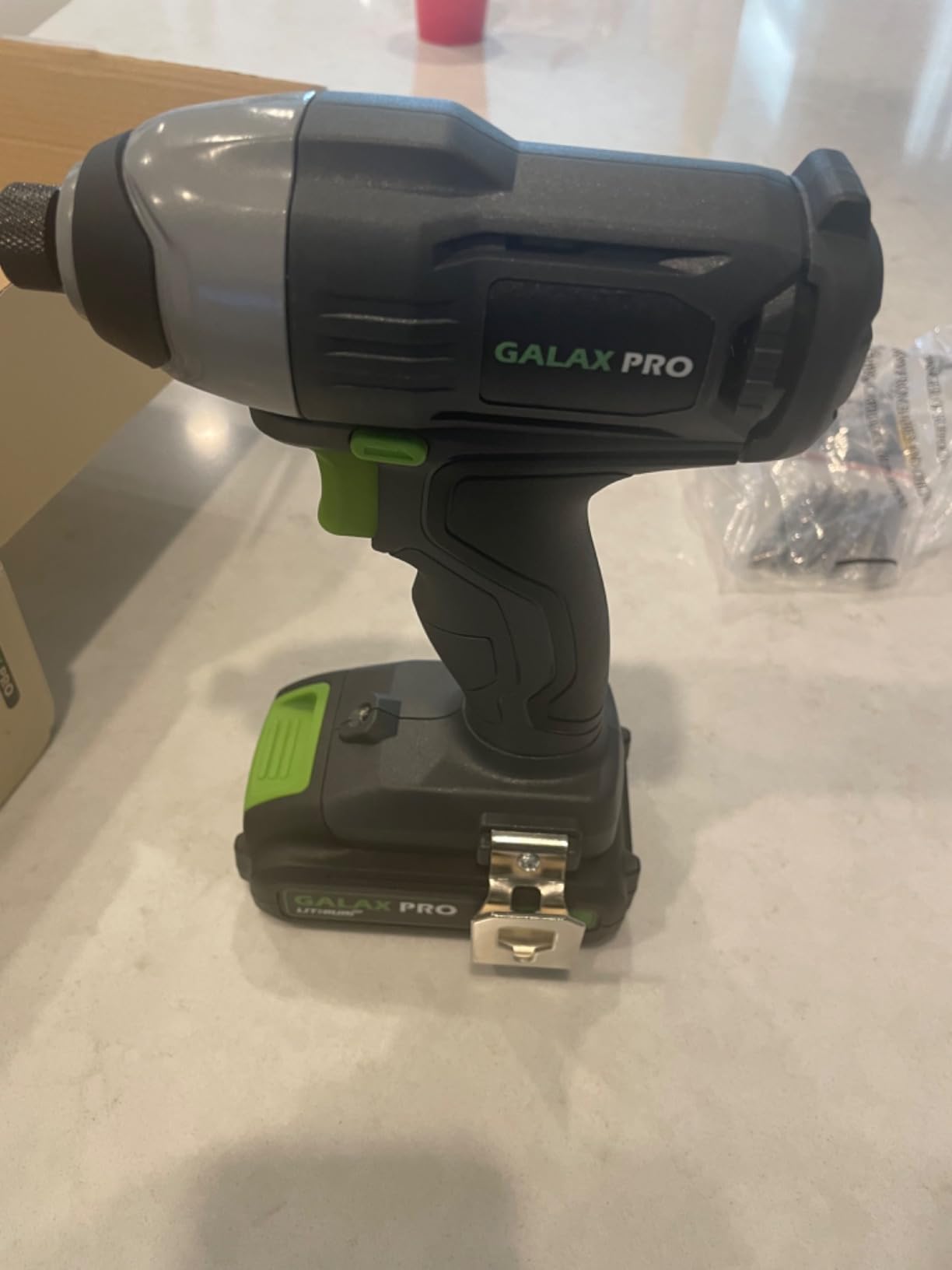 GALAX PRO 20V Impact Cordless Driver - 1.3 Ah Battery and Charger Included, 1/4 in Hex customer photo 2