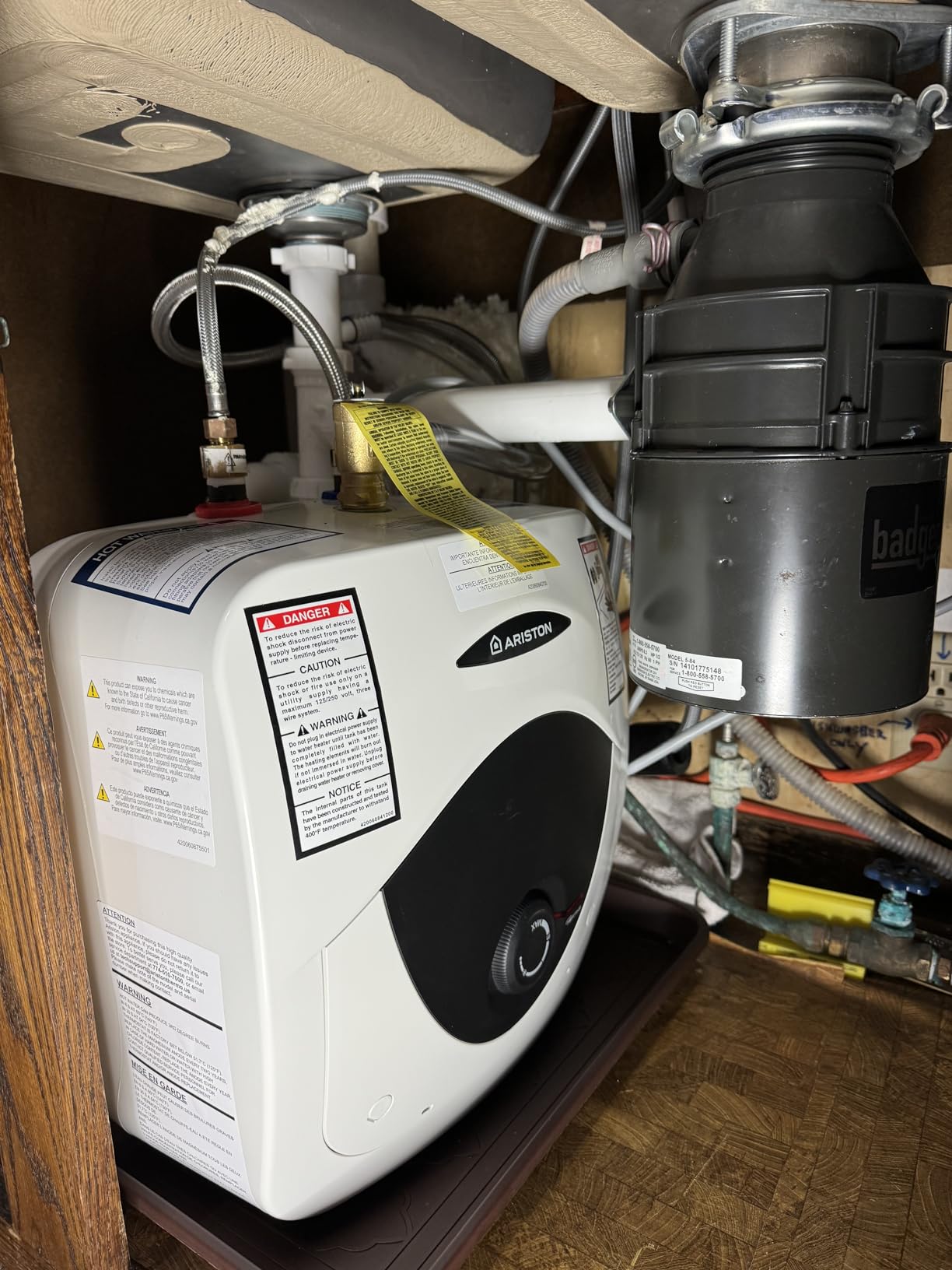 2.5 Gallon Capacity, 120-Volt - Ariston Andris Mini Tank Electric Water Heater - Heating Solution for Under Sink, RV, and Compact Spaces, Smart Boost for Versatile Heating, Simple Installation customer photo 2