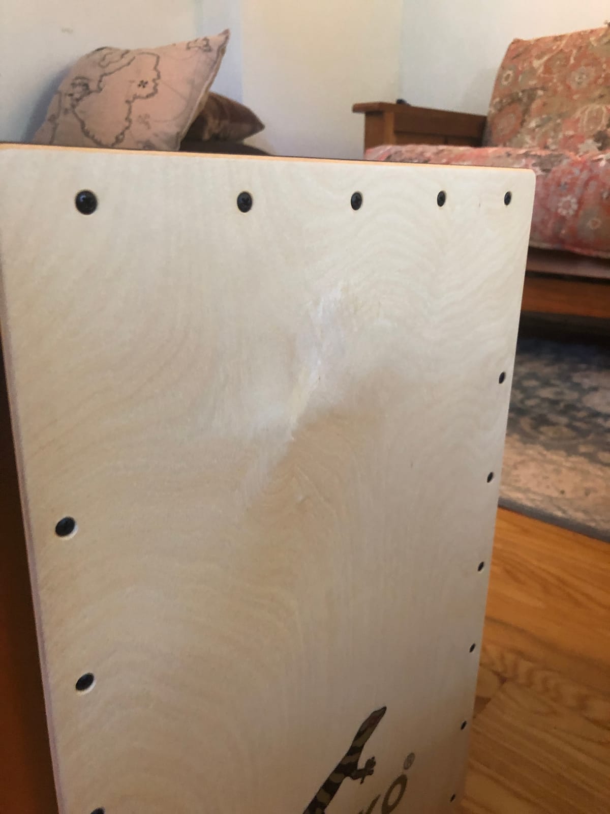GECKO Cajon BOX Drum-Wooden Percussion Box, with Internal Adjustable Guitar Strings customer photo 1