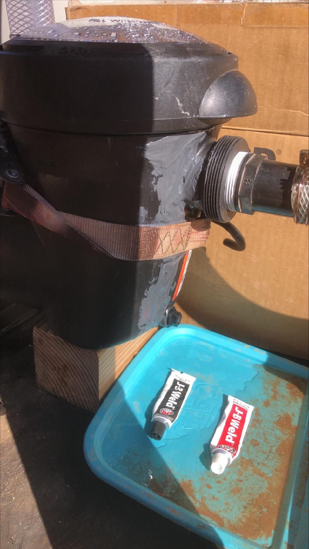 Hayward W3S166T1580S ProSeries Sand Filter, 16 in., 1 HP Above Ground Pool Filter Pump System customer photo 2