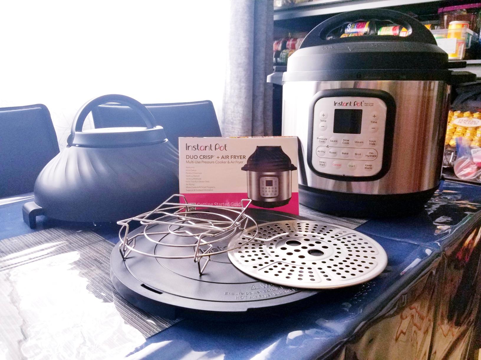 Instant Pot Duo Crisp 11-in-1 Air Fryer and Electric Pressure Cooker Combo with Multicooker Lids that Fries, Steams, Slow Cooks, Dehydrates, Free App With Over 800 Recipes, Black/Stainless Steel, 8QT customer photo 1