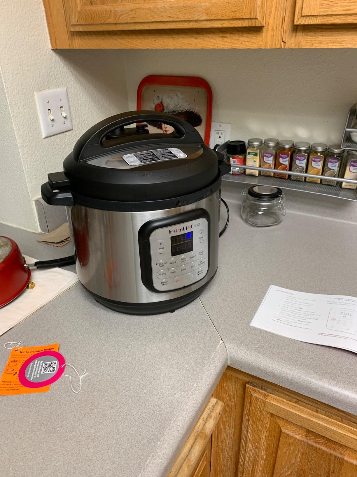 Instant Pot Duo Crisp 11-in-1 Air Fryer and Electric Pressure Cooker Combo with Multicooker Lids that Fries, Steams, Slow Cooks, Dehydrates, Free App With Over 800 Recipes, Black/Stainless Steel, 8QT customer photo 2
