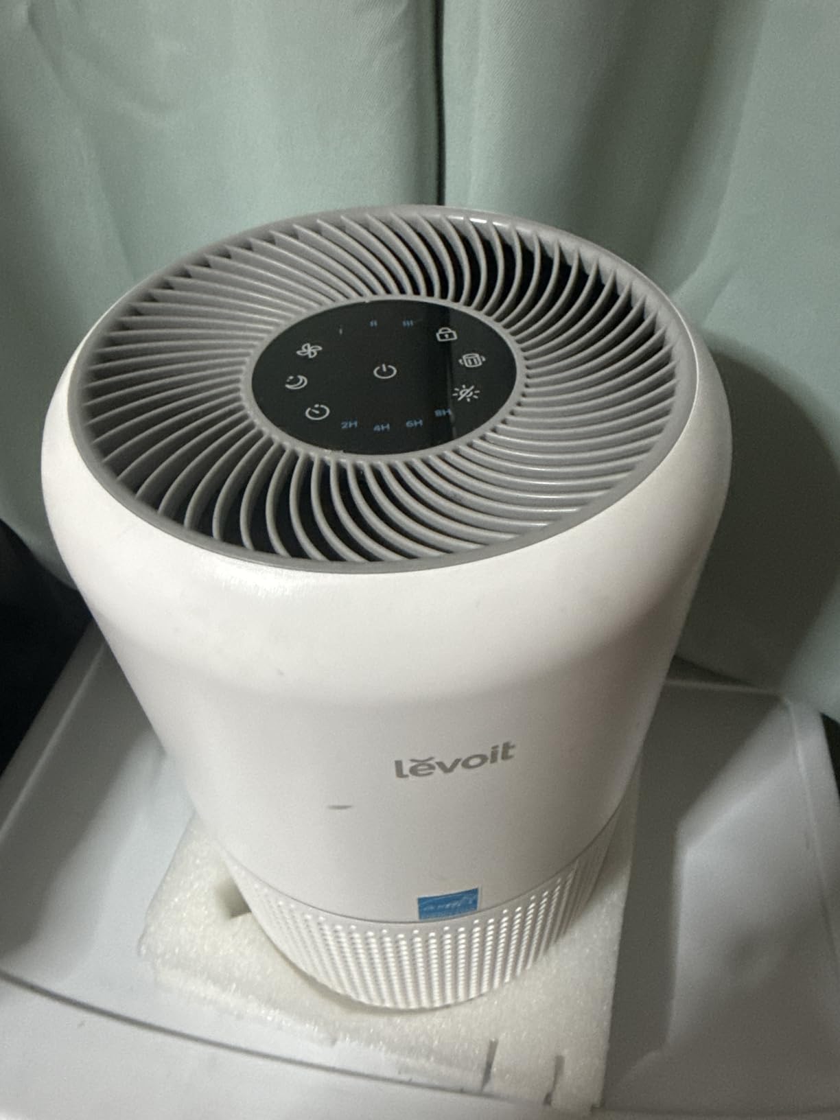 LEVOIT Air Purifier for Home Allergies and Pets Hair Smokers in Bedroom, H13 True HEPA Filter, 24db Filtration System Cleaner Odor Eliminators, Remove 99.97% Dust Smoke Mold Pollen, Core 300, White customer photo 1