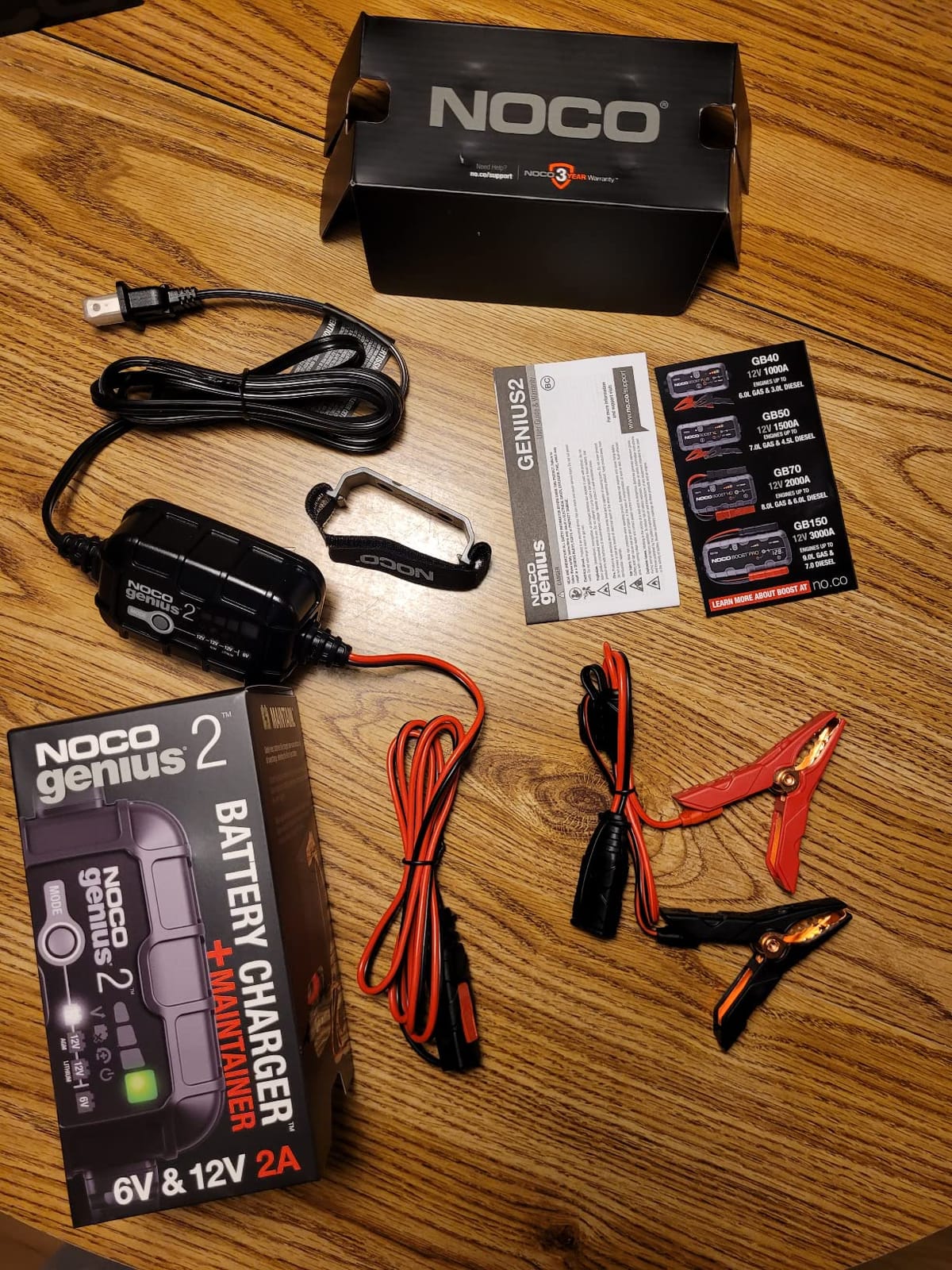 NOCO GENIUS2 2A 6/12V Smart Battery Charger, Trickle Charger & Maintainer | Overcharge Protection, Desulfator, Temperature Compensation, Force Mode, For Lead-Acid (Wet, Gel, AGM) & Lithium (LiFePO4) customer photo 1