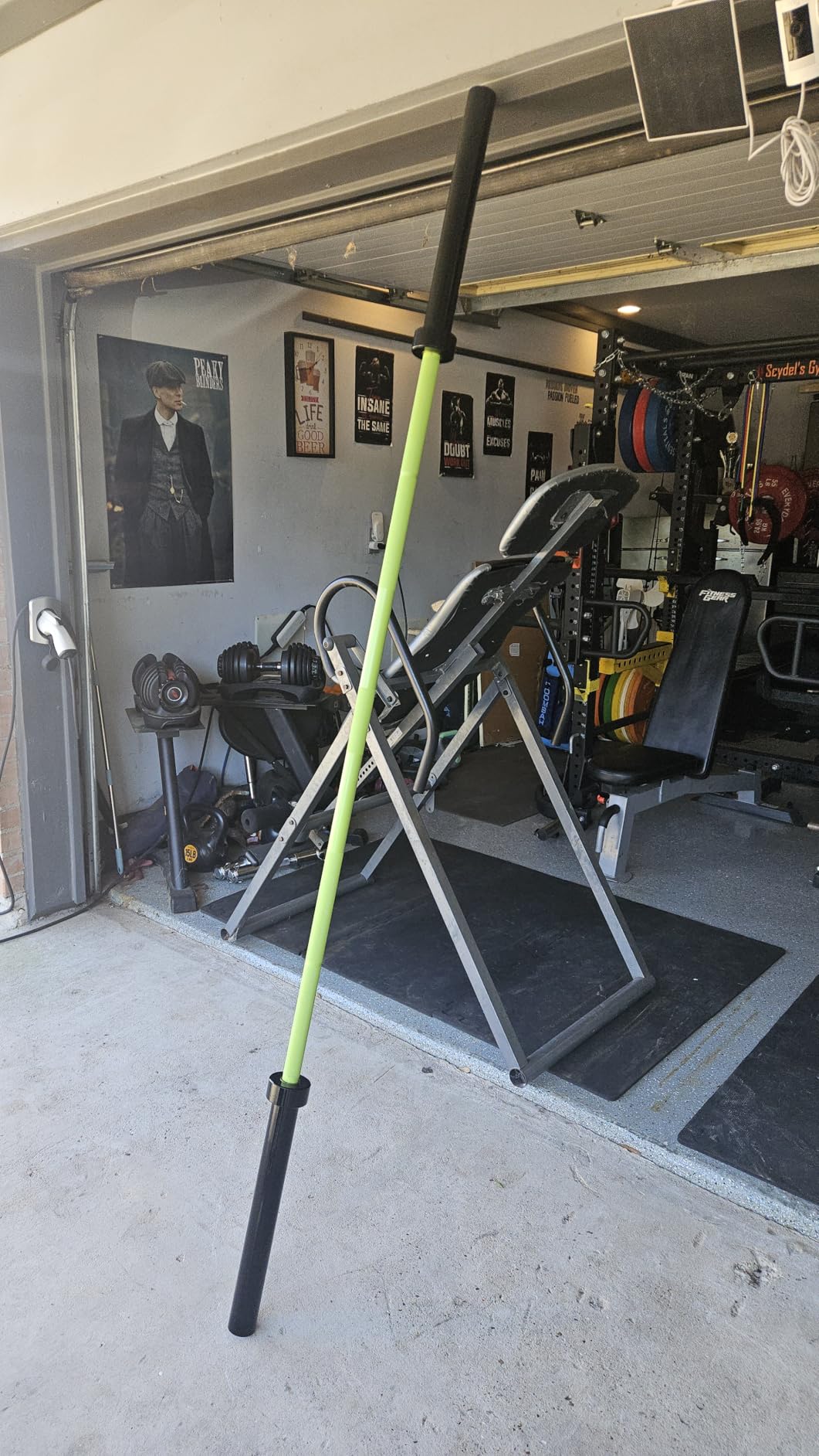 PAPABABE 7ft Barbell 45lb Olympic Barbell 1000/1500lbs Capacity, Hybrid Needle Bearings & Bushings customer photo 1