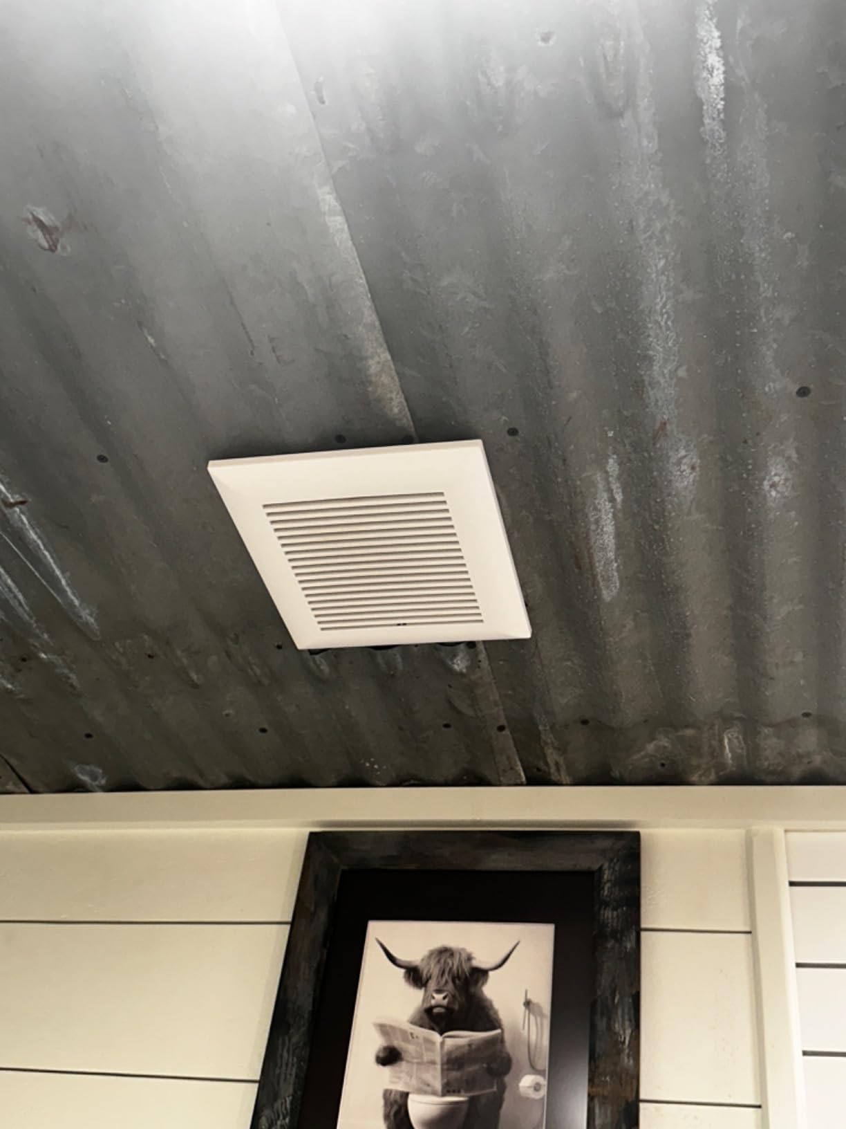 Tech Drive Bathroom Fan, 80 CFM 1.5 Sone, 4 Inch Duct, Very Quiet | No Attic Access Needed, HVI and Energy Star Certified, Easy to Install for Bathrooms Up to 85 Sq. Ft customer photo 2