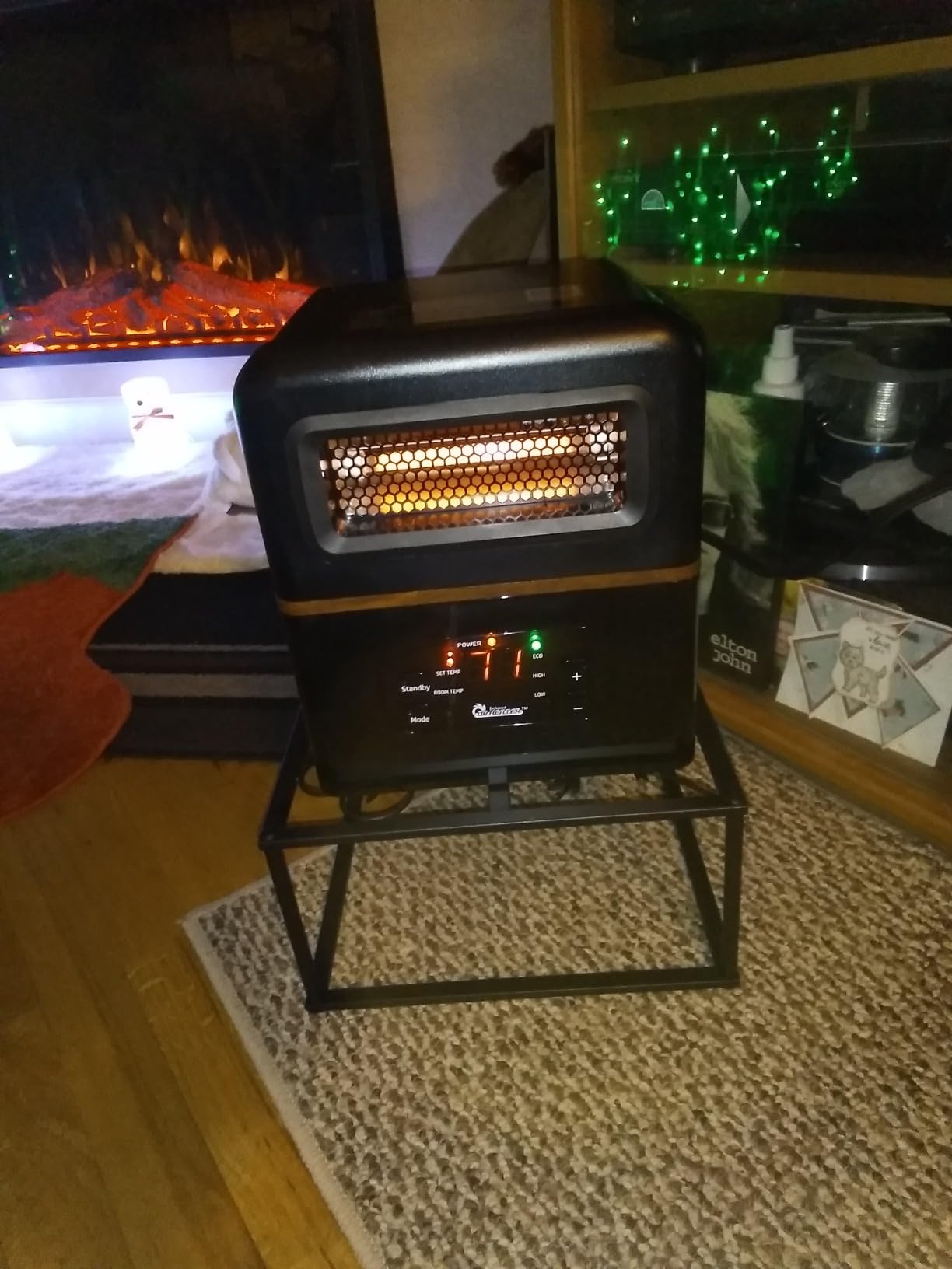 DR. INFRARED HEATER DR-978 New Upgraded Dual Heating Hybrid Portable Infrared Space Heater, 1500W with Remote customer photo 2