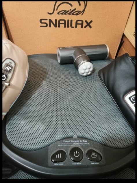 Snailax Shiatsu Foot Massager with Heat, FSA Eligible Massage Tools | 3 Massage Modes, 3 Intensity Levels, 2 Heat Levels And Flexible Nodes Fit Different Feet For Personalized Comfort Gifts customer photo 1