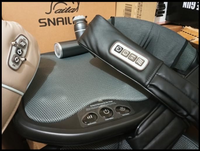 Snailax Shiatsu Foot Massager with Heat, FSA Eligible Massage Tools | 3 Massage Modes, 3 Intensity Levels, 2 Heat Levels And Flexible Nodes Fit Different Feet For Personalized Comfort Gifts customer photo 2