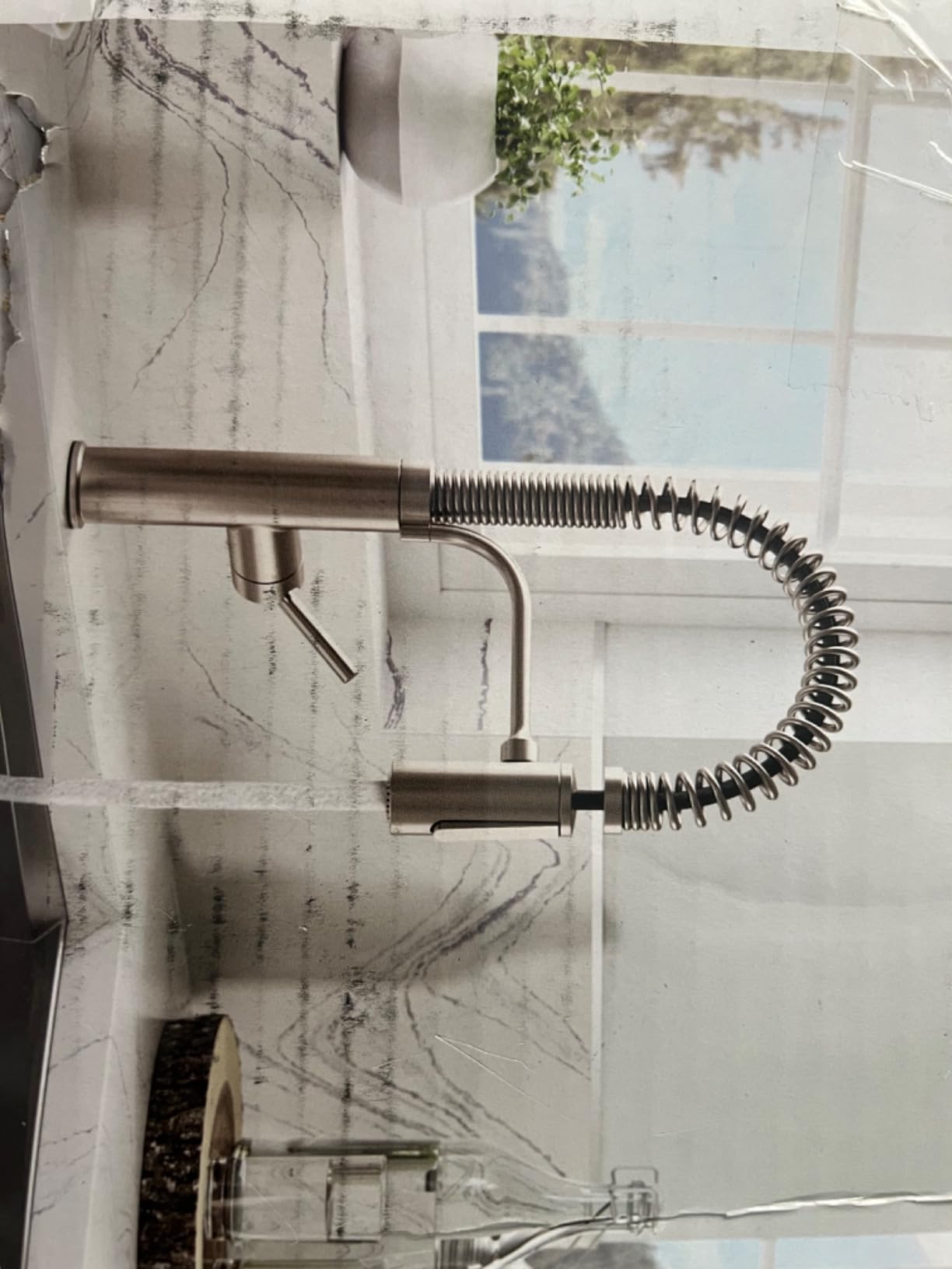 KOHLER 22973-VS Crue High-Arc Kitchen Faucet with Pull Down Spring Spout, Professional Pre-Rinse Kitchen Faucet, Commercial Faucet, Vibrant Stainless customer photo 1