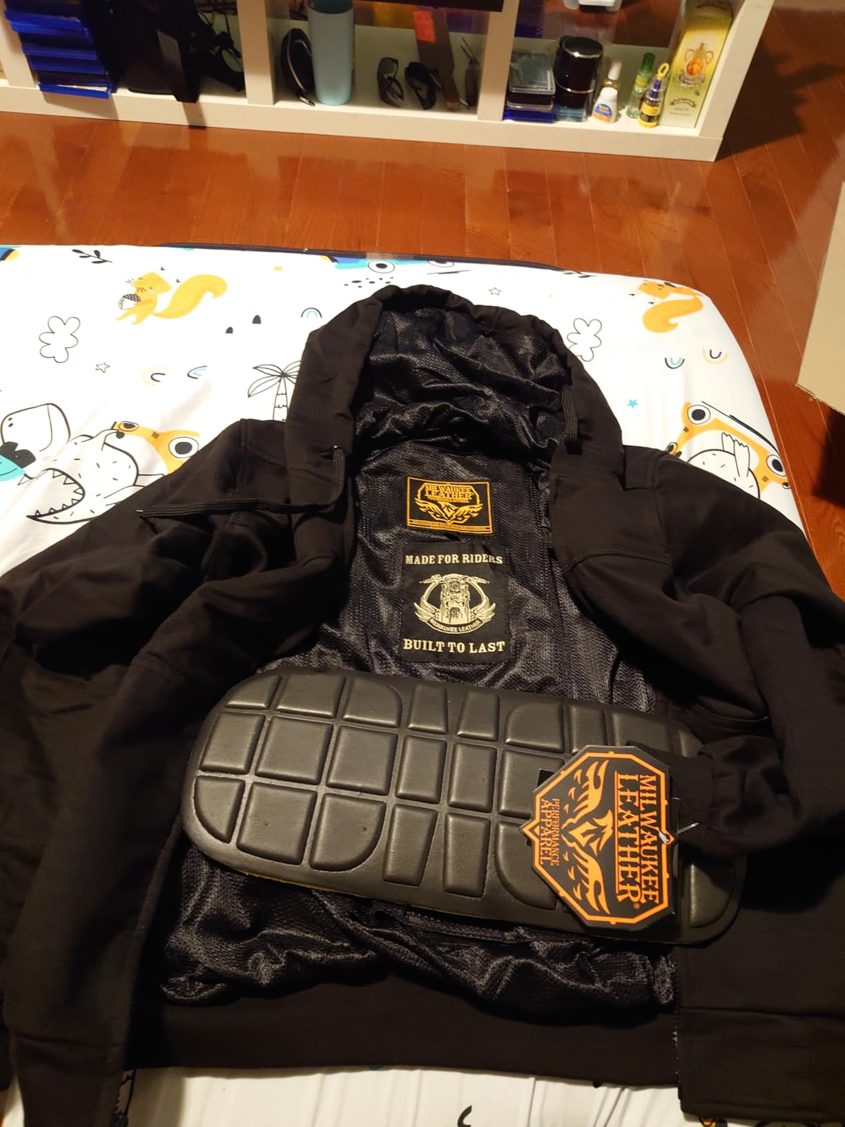 Milwaukee Leather Men's Streetguard Riding Hoodie - Aramid Reinforced with CE Shoulder and Elbow Armor - Large Black customer photo 2