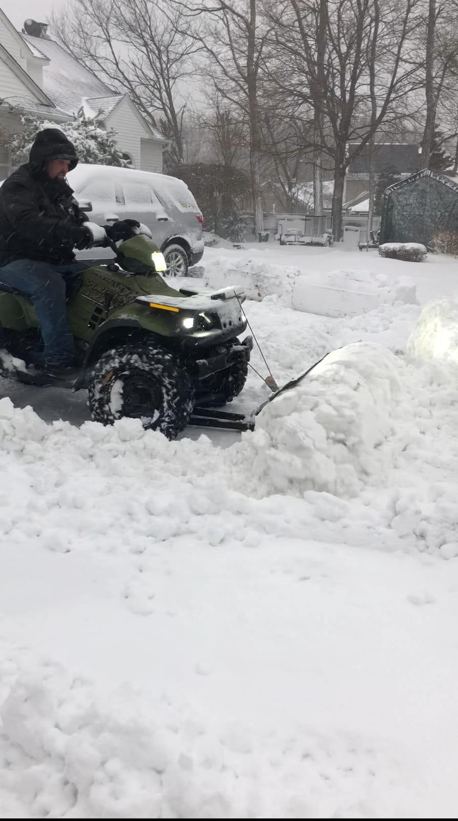 Extreme Max 5500.5094 Heavy-Duty UniPlow One-Box ATV Plow System with UniMount Kit - 60