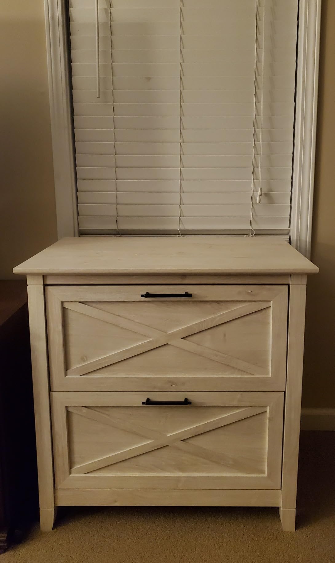 Bush Home Key West 2 Drawer Lateral File Cabinet in Pure White Oak, Document Storage for Home Office, Accent Chest with Drawers customer photo 1