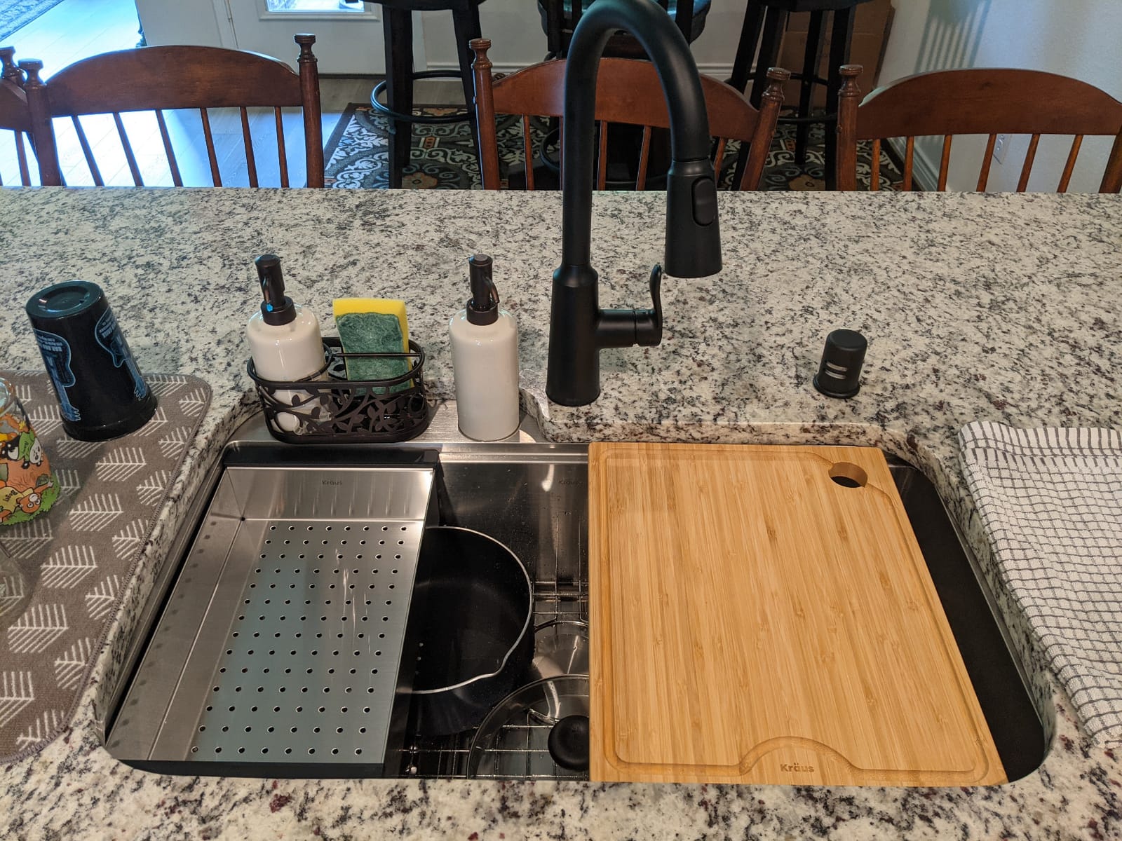 KRAUS Kore 32-Inch Drop In/Undermount Workstation 18 Gauge Single Bowl Stainless Steel Kitchen Sink with Accessories, KWT300-32 customer photo 1