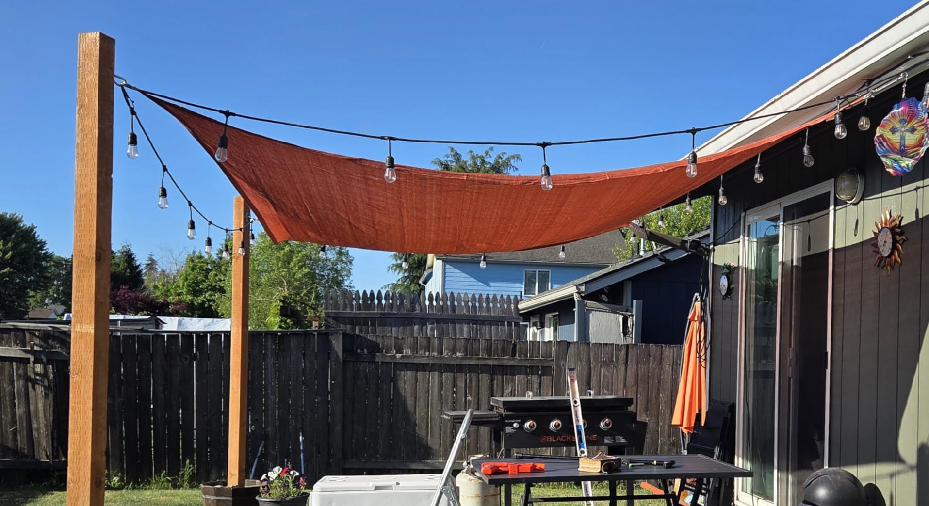 Artpuch Sun Shade Sail 16'X20' Sand Rectangle | Curved Edged, Commercial Grade 185GSM customer photo 2