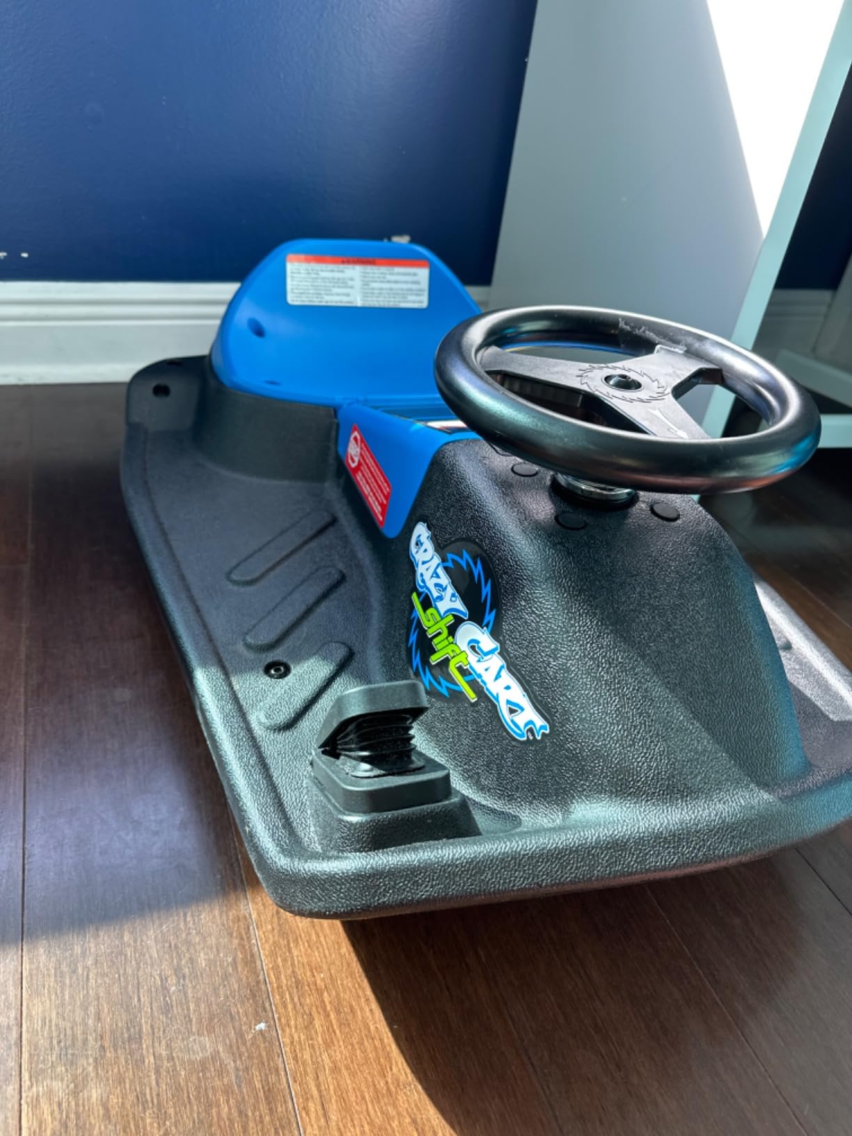 Razor Crazy Cart Shift Electric Go Kart for Kids Ages 6+ - 12V Drifting System, High/Low Speed Switch, Simplified Drifting, Riders up to 120 lbs, Black/Blue | Iconic Wheeled Ride-On For Kids Age 6+ | Automated for New Drivers | 90W/12V Motor | Up To 8 MPH, 40 Mins; 120 Lbs customer photo 1