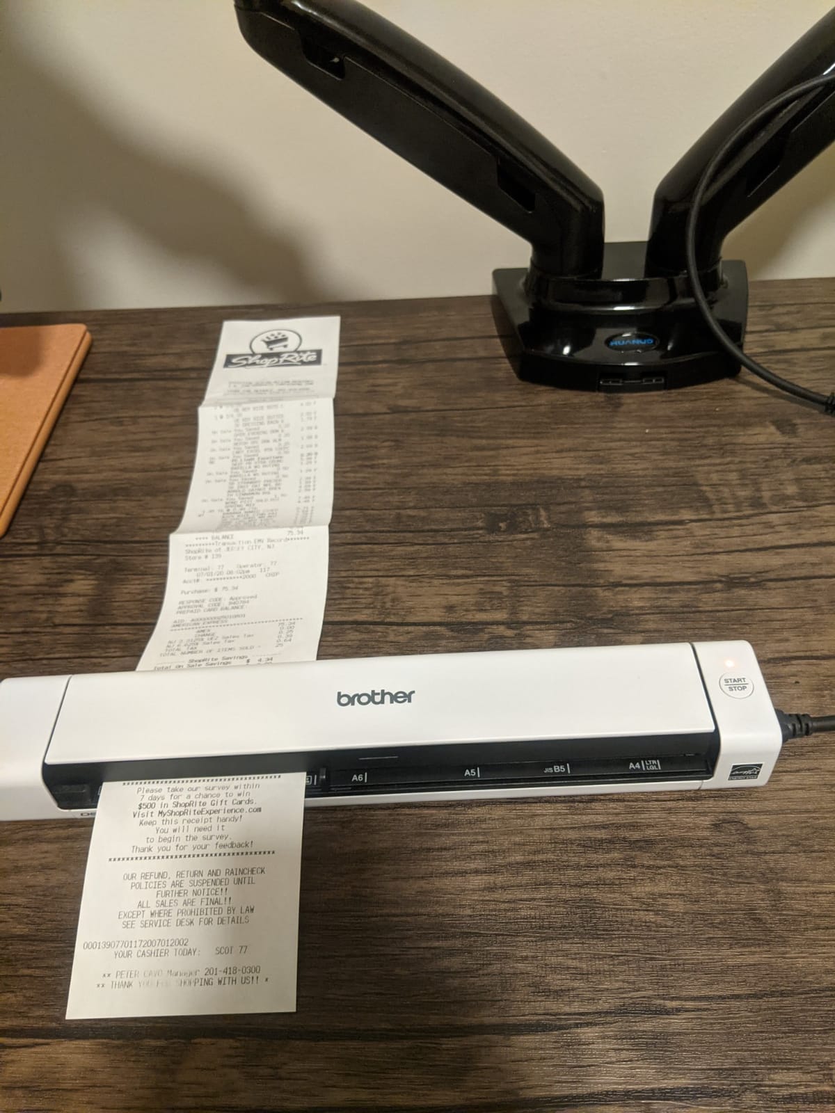 Brother DS-640 Compact Mobile Document Scanner customer photo 1