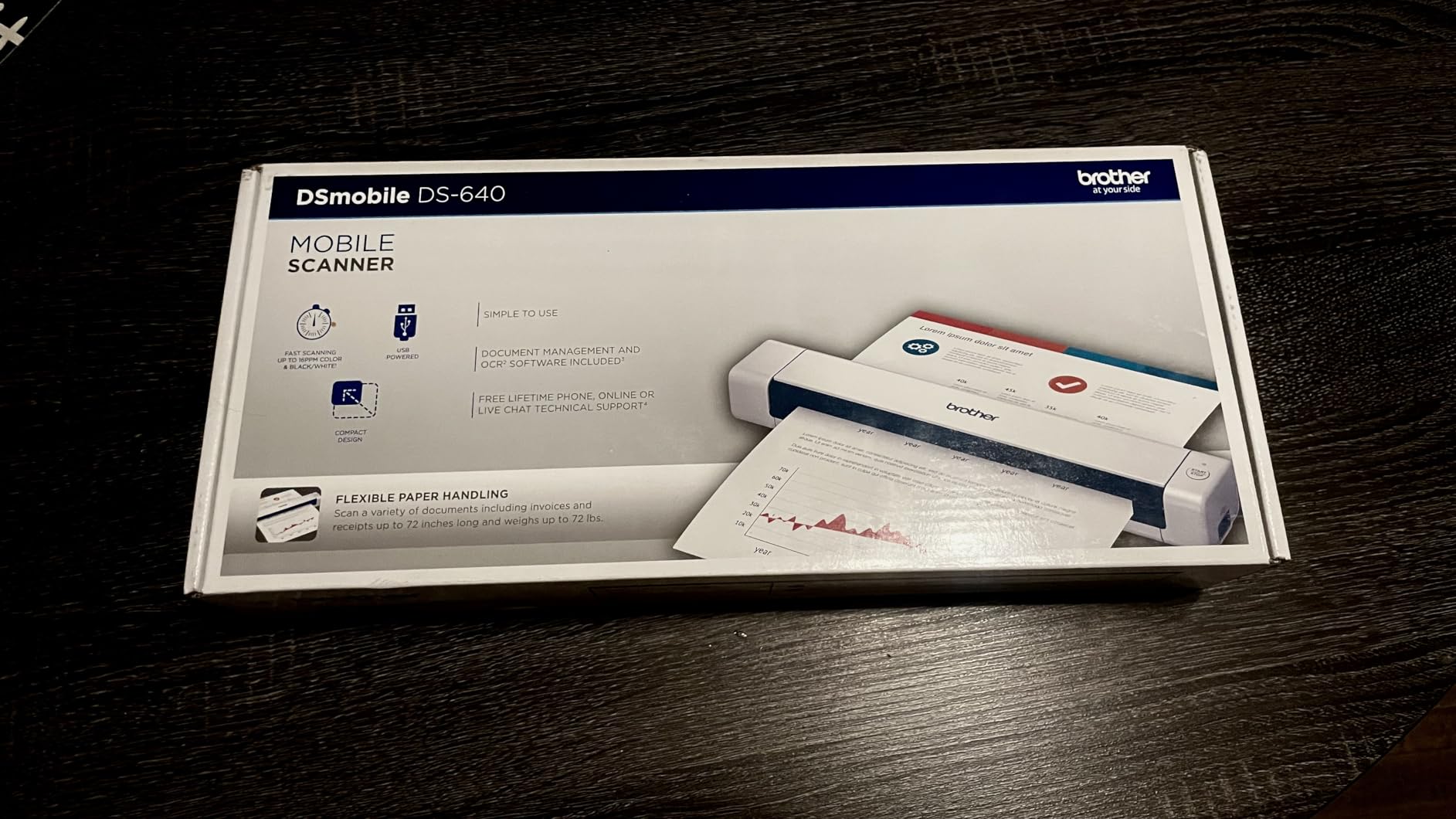 Brother DS-640 Compact Mobile Document Scanner customer photo 2