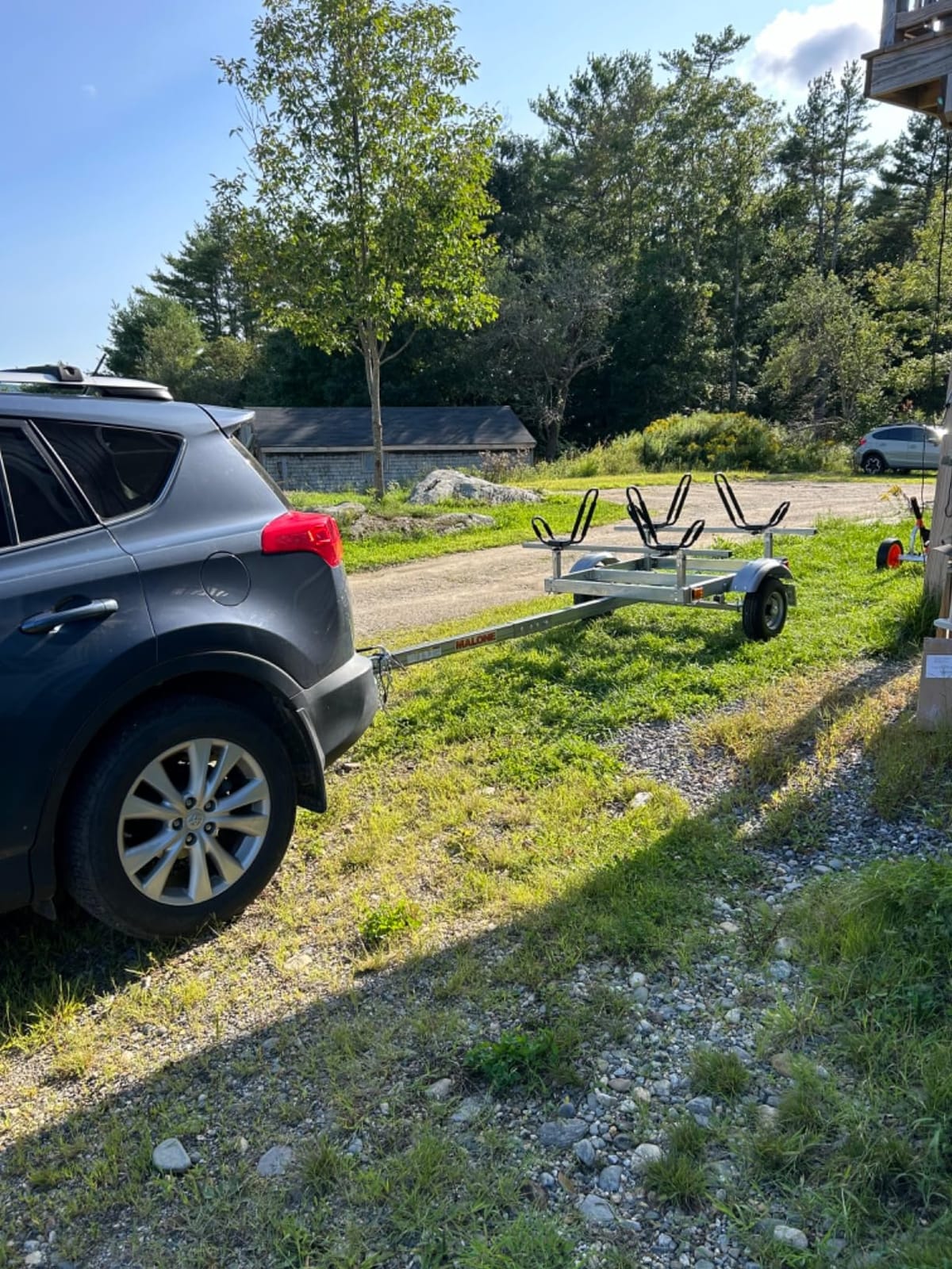 Malone MPG586XJ EcoLight 2 Kayak Trailer with 2 J-Rack Kayak Carriers | 14' / 400 lbs Capacity | Fully Submersible | Marine Grade Galvanized Steel Construction customer photo 2