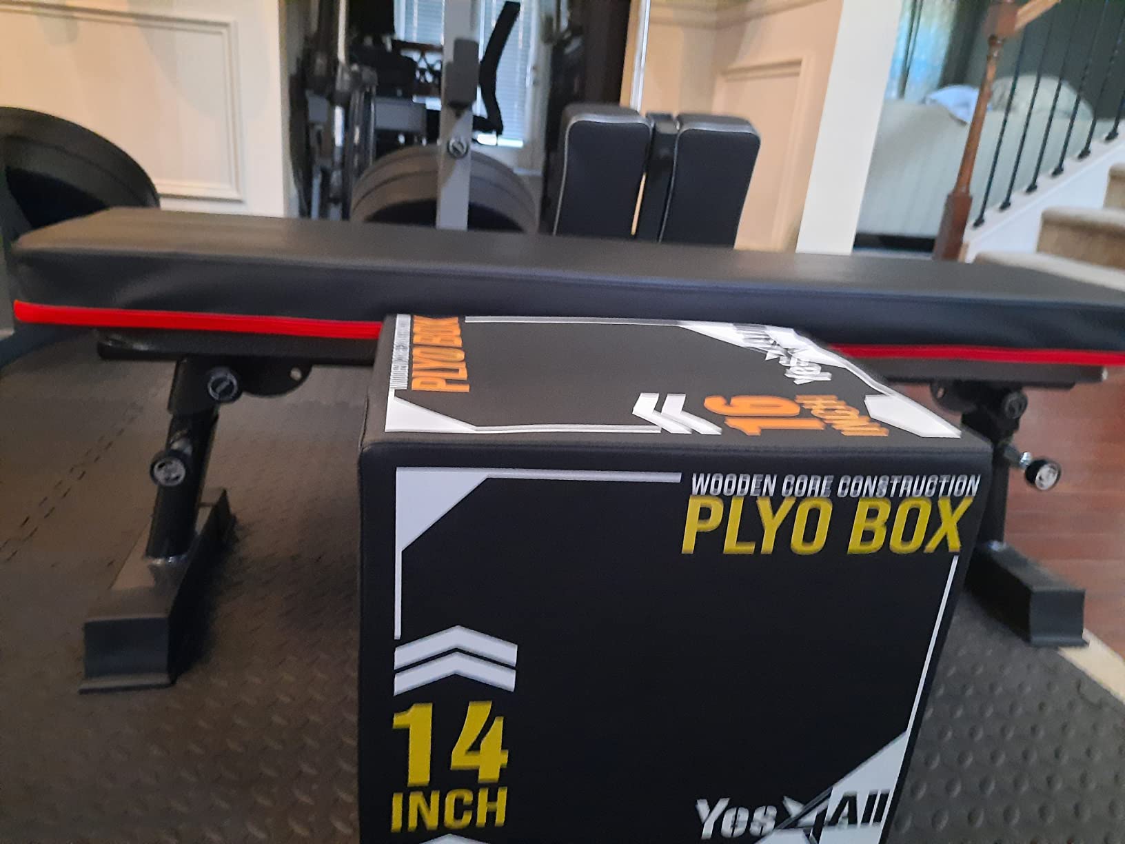 Yes4All 3-in-1 Soft-Padded Plyo Box With Wooden Core, Non-Slip Multi-Use Cushioned Plyometric Jump Box with Vinyl Cover customer photo 2