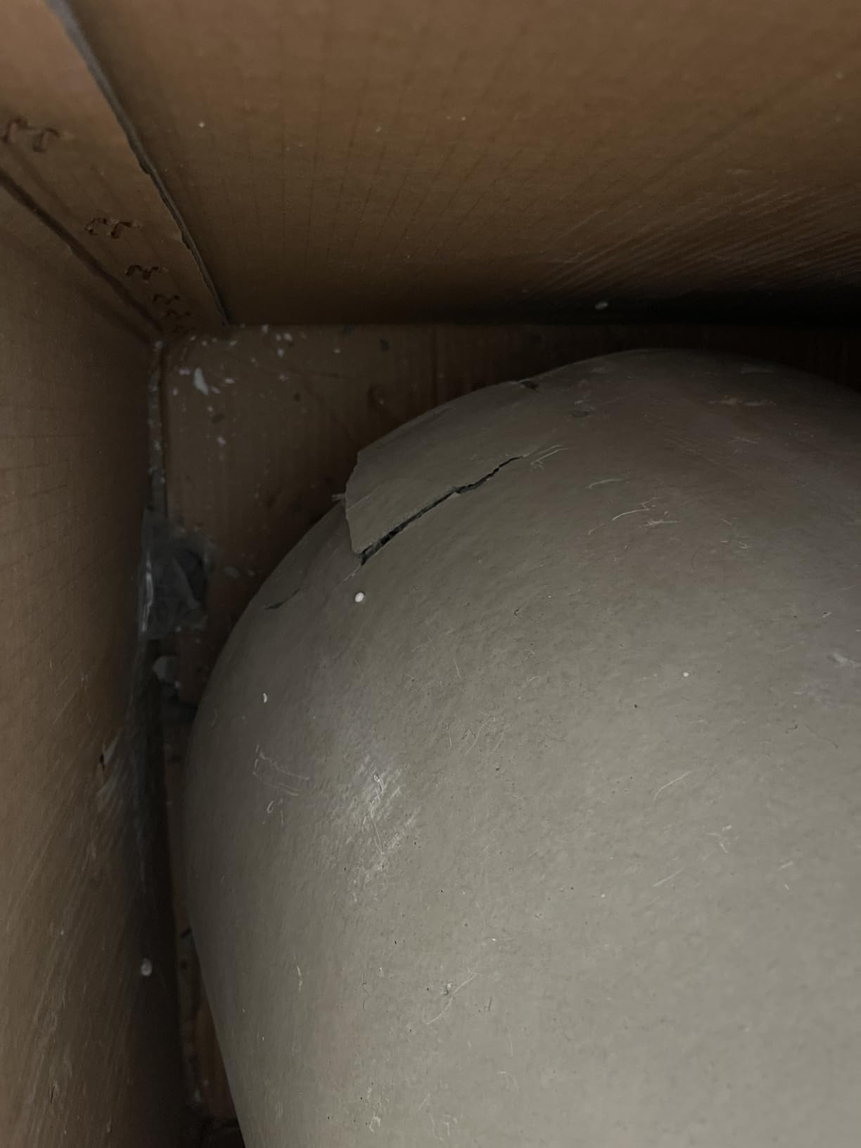 Kante Large Round Bowl Weathered Concrete Planter 18