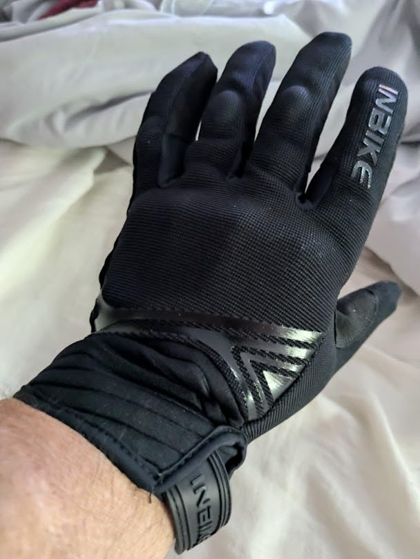INBIKE Motorcycle Gloves Breathable Mesh Touchscreen Hard Knuckles | Anti-Wear Polyester Microfiber,TPR Palm Grip,EUDE Foam Shock-Absorbing,Adjustable Strap customer photo 2
