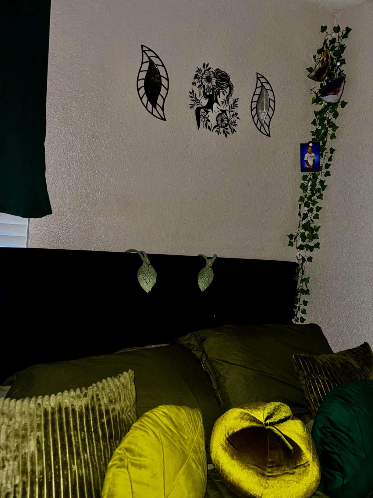 Allewie Queen Size Platform Bed Frame with Fabric Upholstered Headboard, Wooden Slats Support, Fully Upholstered Mattress Foundation, No Box Spring Needed, Easy Assembly, Noise-Free, Dark Grey customer photo 2