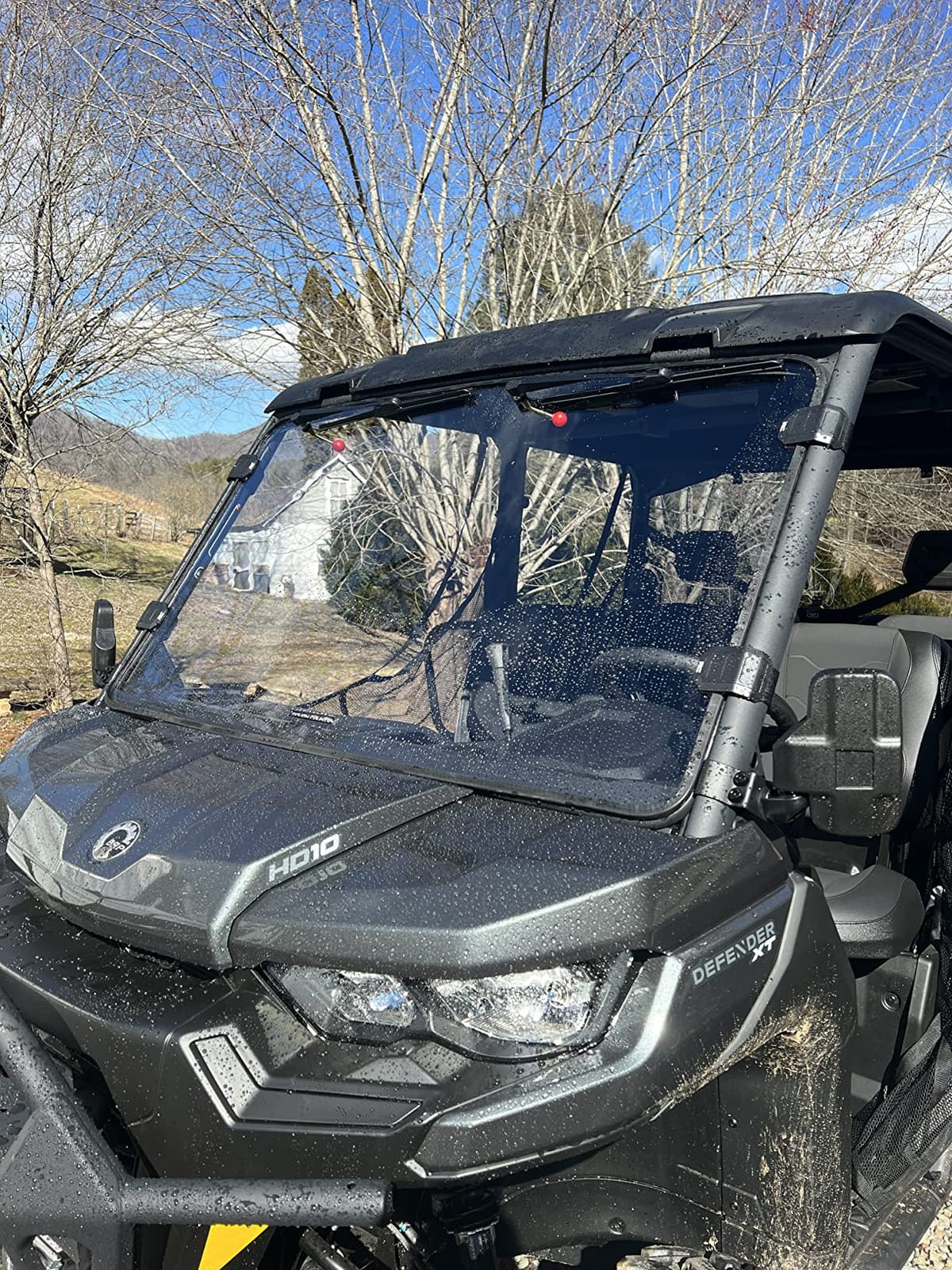 Rough Country Full Front Windshield for Can-Am Defender - 98162030 customer photo 2