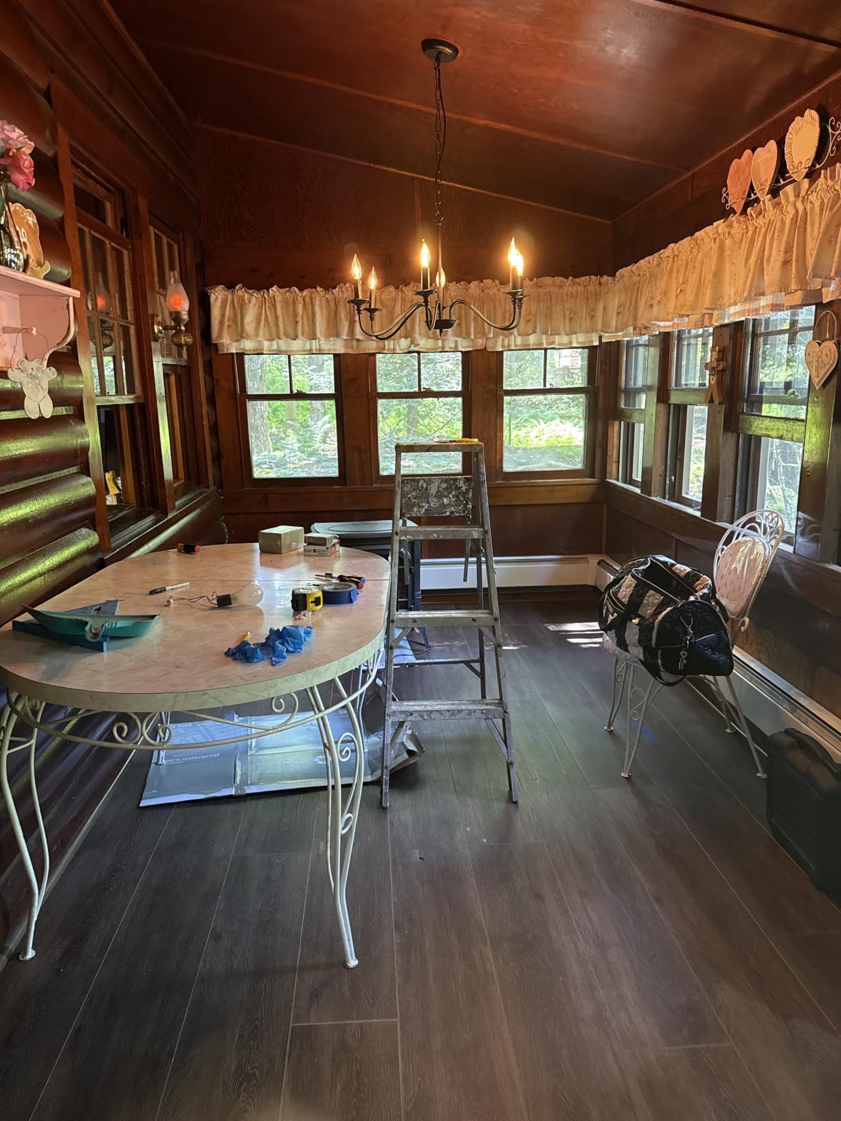 Depuley Farmhouse Chandelier for Dining Room: 6-Light Black Industrial Kitchen Island Pendant Light Fixture - Rustic Candle Chandeliers Vintage Modern Hanging Lamp for Bedroom Foyer (Bulbs NOT Included) customer photo 2